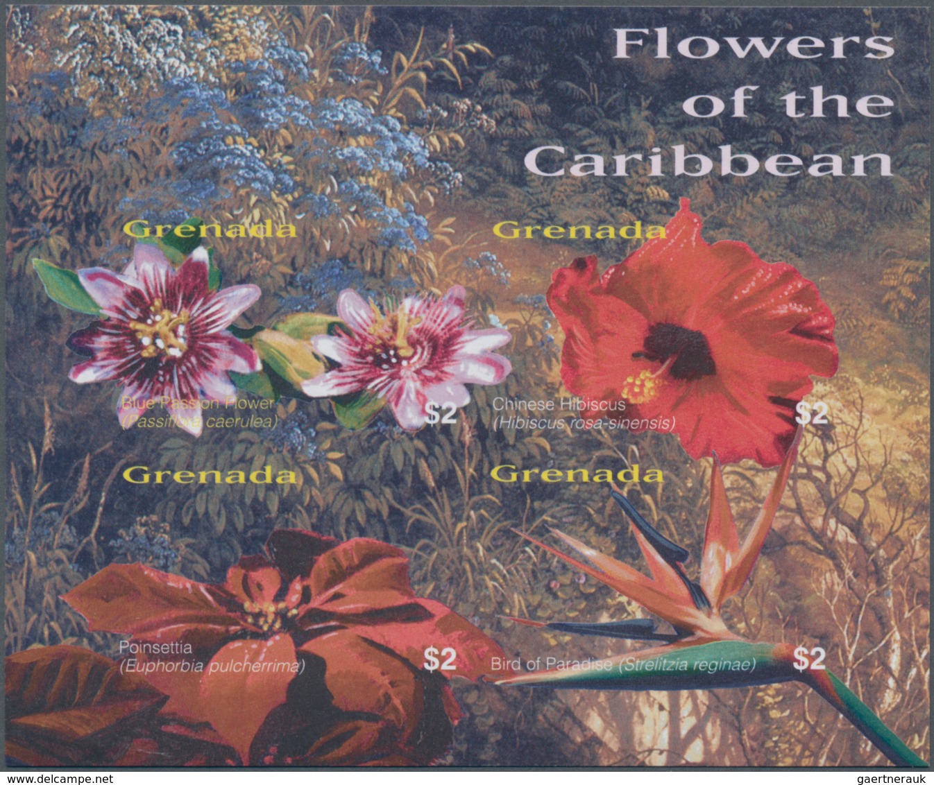 Thematik: Flora, Botanik / Flora, Botany, Bloom: 2003, GRENADA: Flowers Of The Caribbean Complete IM - Other & Unclassified