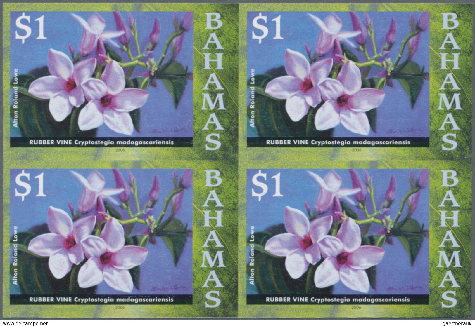 Thematik: Flora, Botanik / Flora, Botany, Bloom: 2006, Bahamas. Imperforate Block Of 4 For The $1 Va - Other & Unclassified