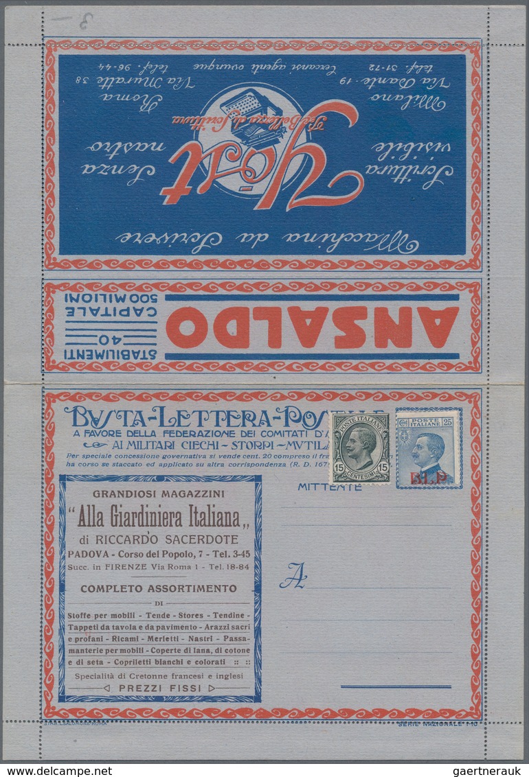 Thematik: Flora-Gartenbau / Flora-horticulture: 1921. 25 C Blue With Red Overprint "B.L.P", Type I, - Sonstige & Ohne Zuordnung