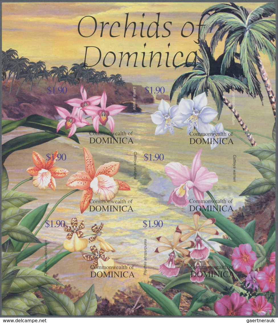 Thematik: Flora-Orchideen / Flora-orchids: 2004, Dominica. Imperforate Miniature Sheet Of 6 For The - Orchids