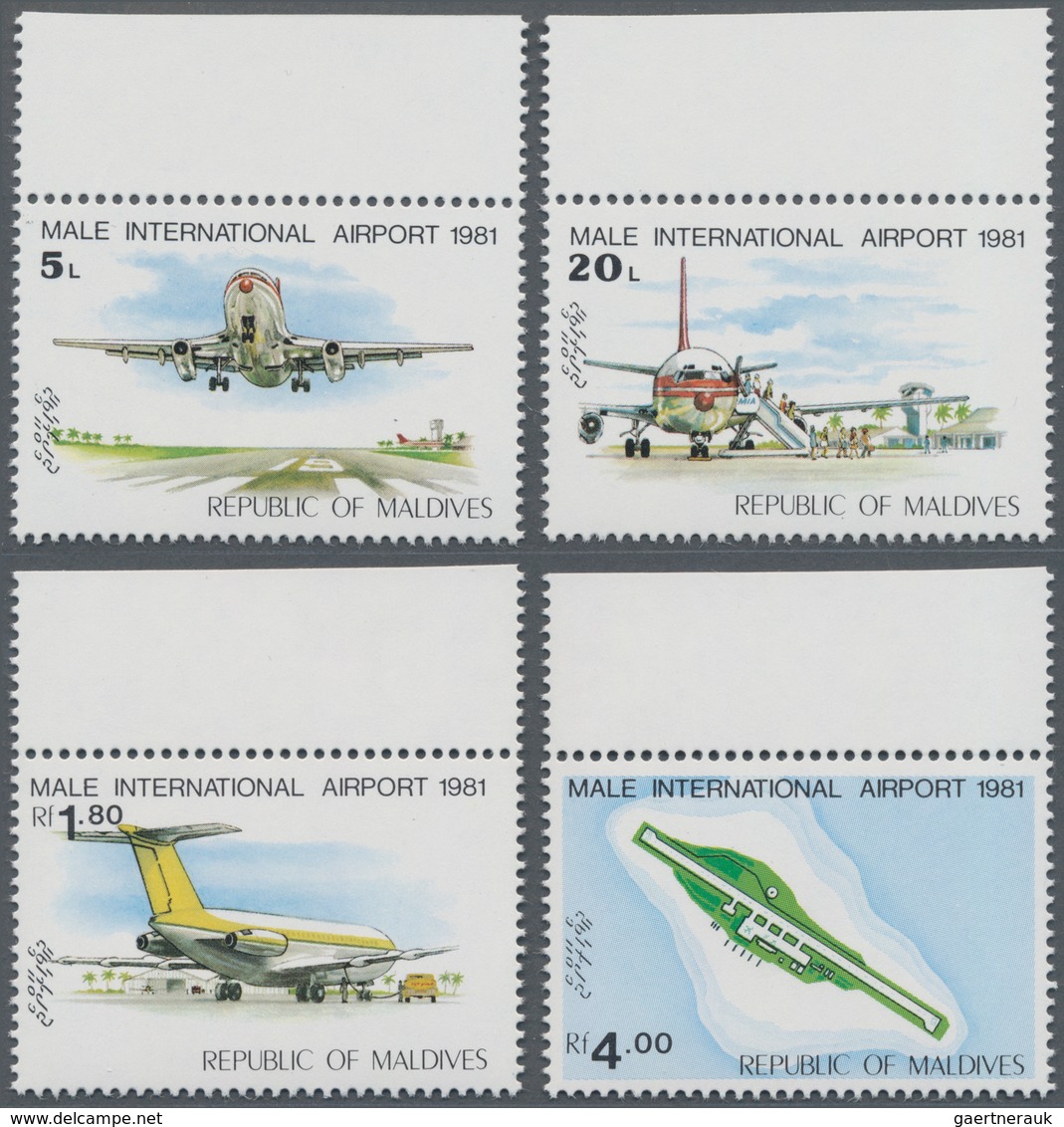 Thematik: Flugzeuge, Luftfahrt / Airoplanes, Aviation: 1980, MALDIVES: International Airport Of Mald - Flugzeuge