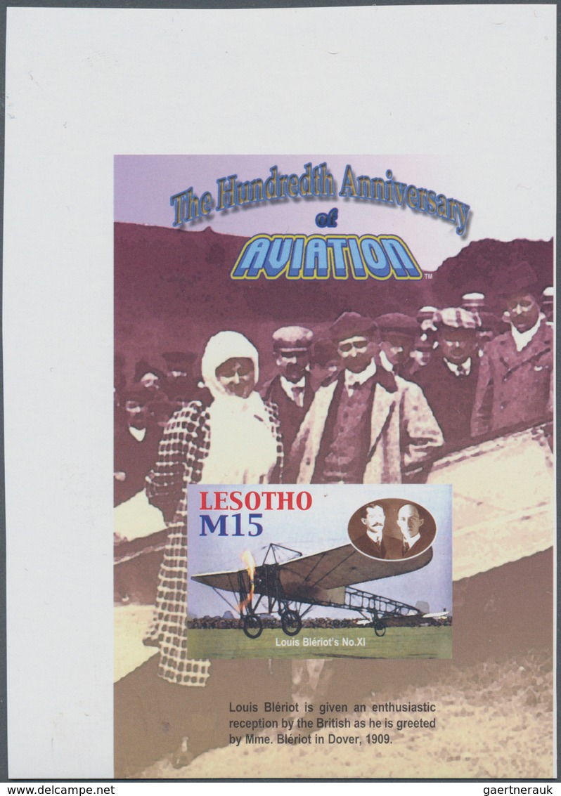 Thematik: Flugzeuge, Luftfahrt / Airoplanes, Aviation: 2004, LESOTHO: 100th Anniversary Of The First - Airplanes