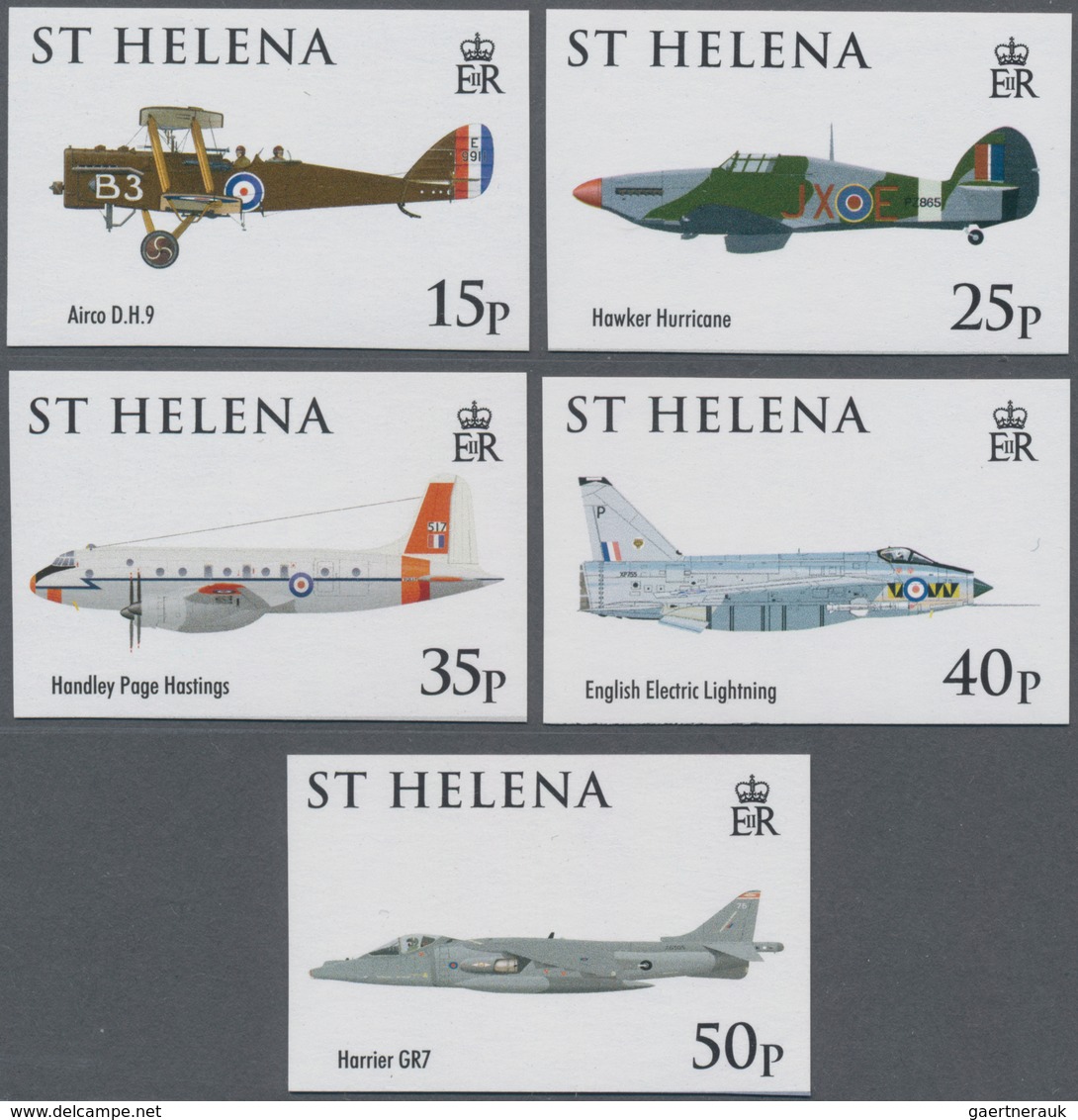 Thematik: Flugzeuge, Luftfahrt / Airoplanes, Aviation: 2008, ST. HELENA: Royal Air Force (RAF) Compl - Airplanes