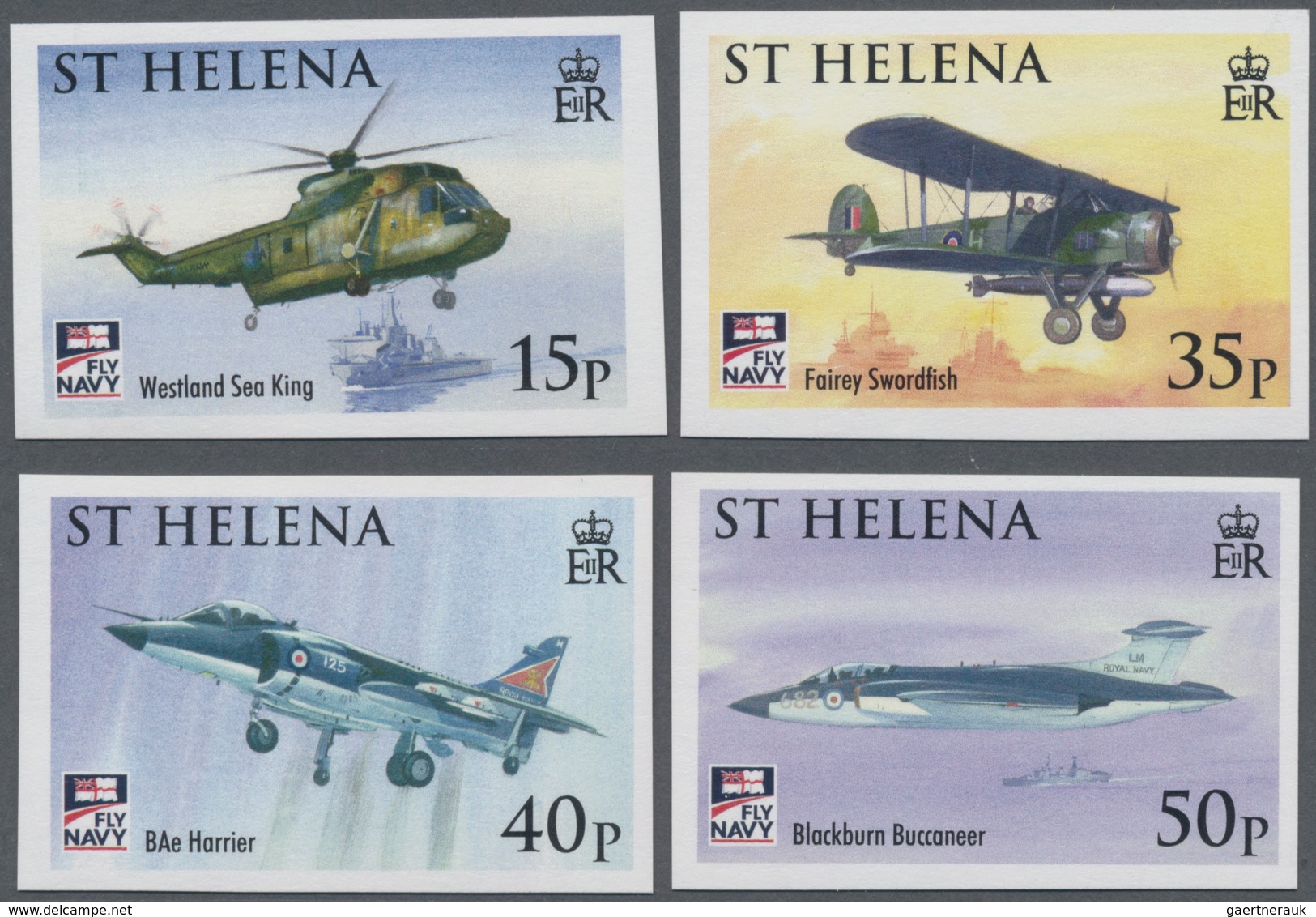Thematik: Flugzeuge, Luftfahrt / Airoplanes, Aviation: 2009, ST. HELENA: 100 Years British Marine Av - Airplanes