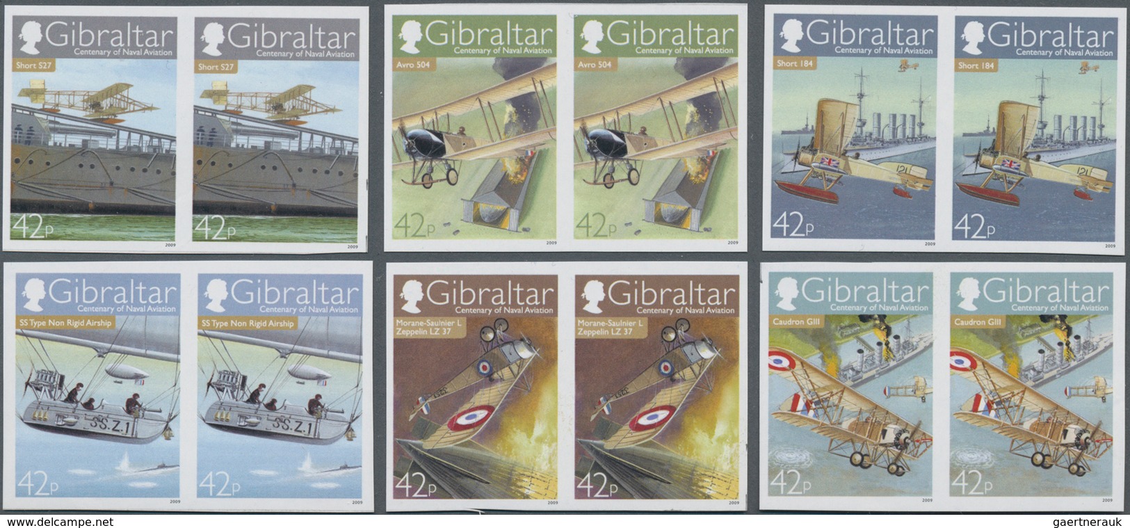 Thematik: Flugzeuge, Luftfahrt / Airoplanes, Aviation: 2009, GIBRALTAR: Centenary Of Naval Aviation - Flugzeuge