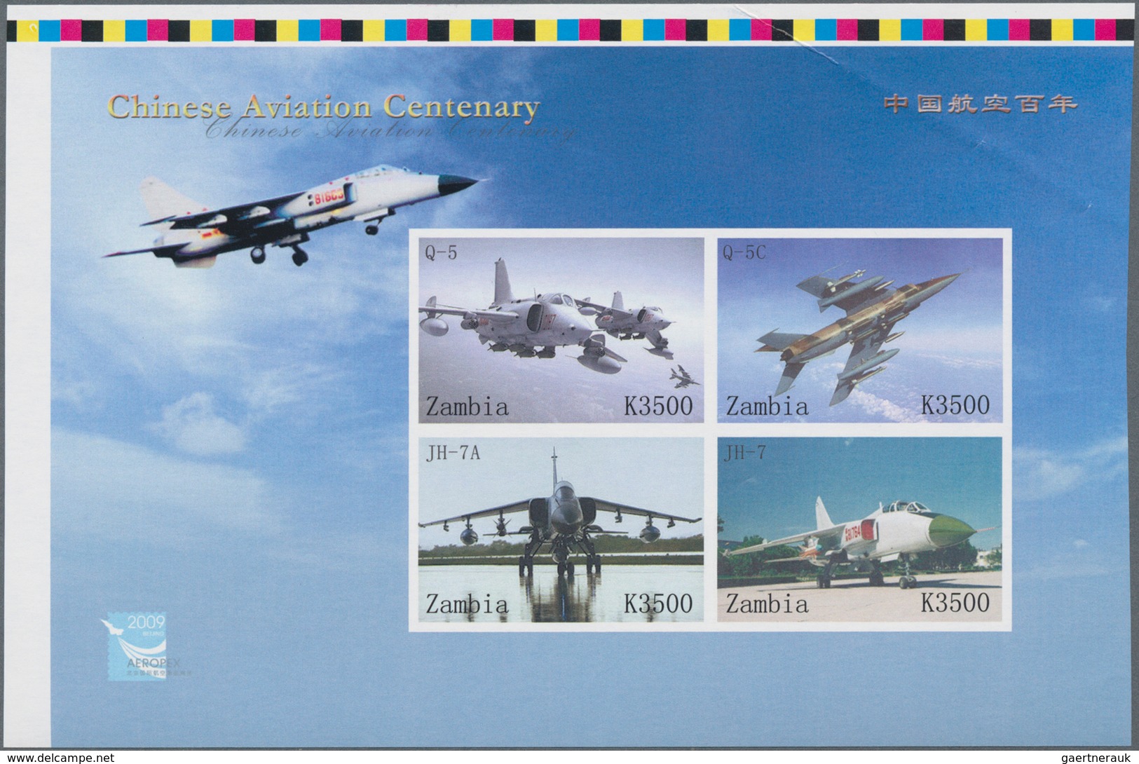 Thematik: Flugzeuge, Luftfahrt / Airoplanes, Aviation: 2009, ZAMBIA: Prepared But UNISSUED Stamps Fo - Airplanes