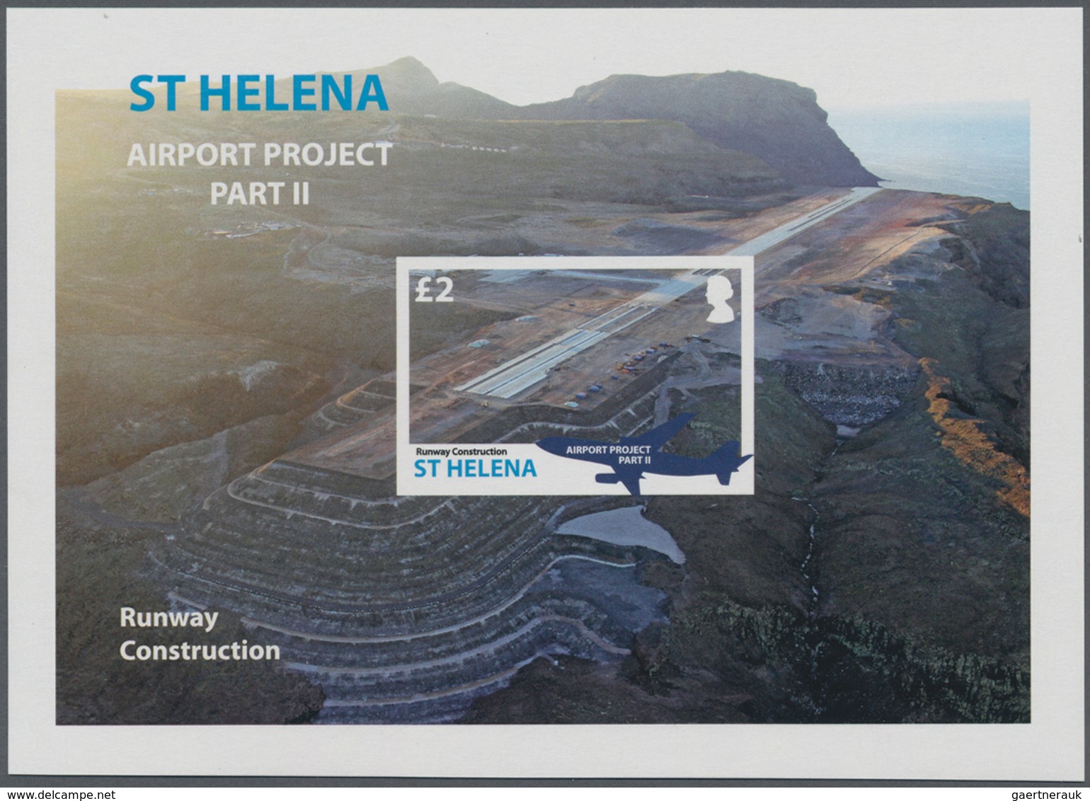 Thematik: Flugzeuge, Luftfahrt / Airoplanes, Aviation: 2016, ST. HELENA: Airport Construction Comple - Airplanes