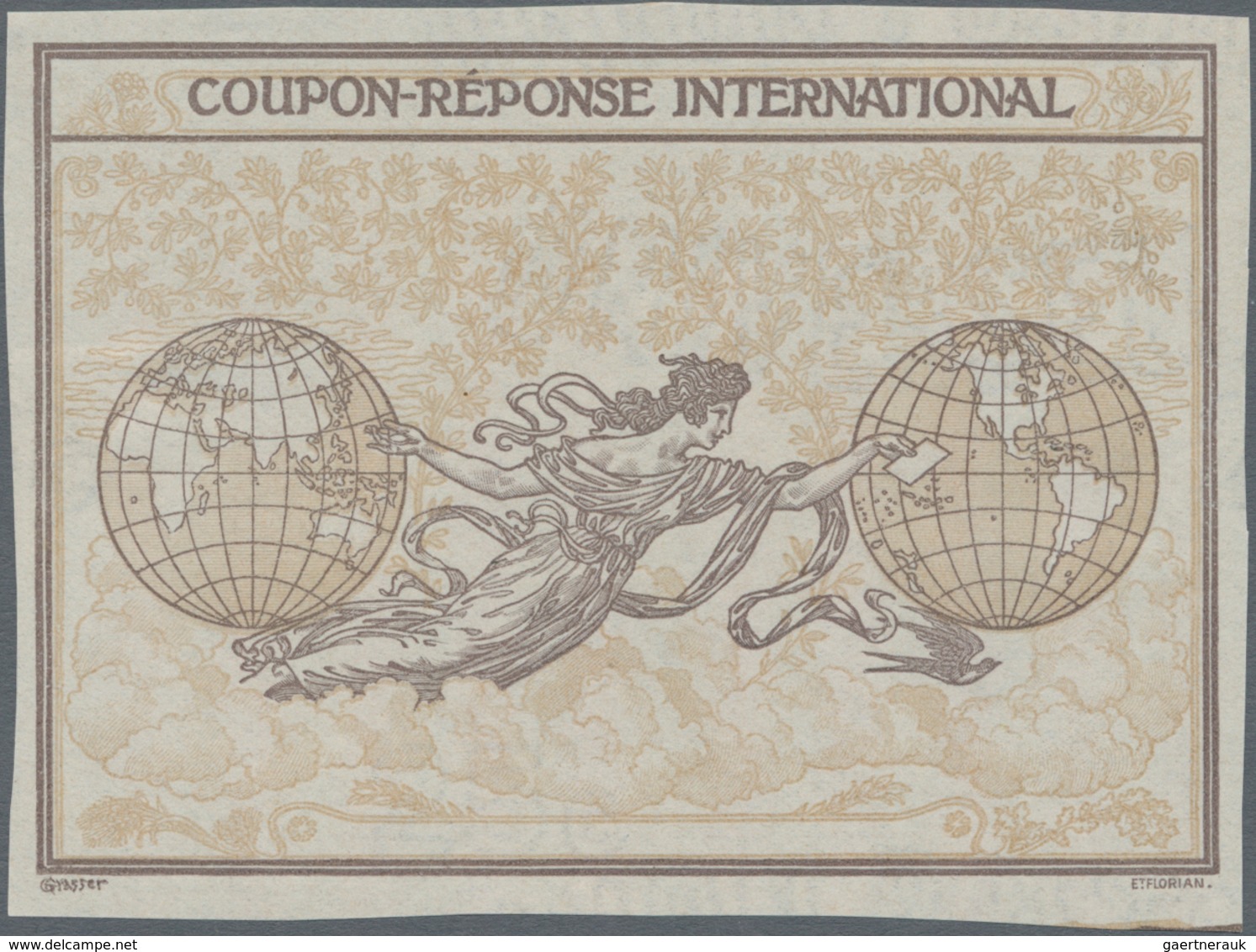 Thematik: I.A.S. / Intern. Reply Coupons: 1906. Essay For International Reply Coupon (Rome Type), Li - Unclassified