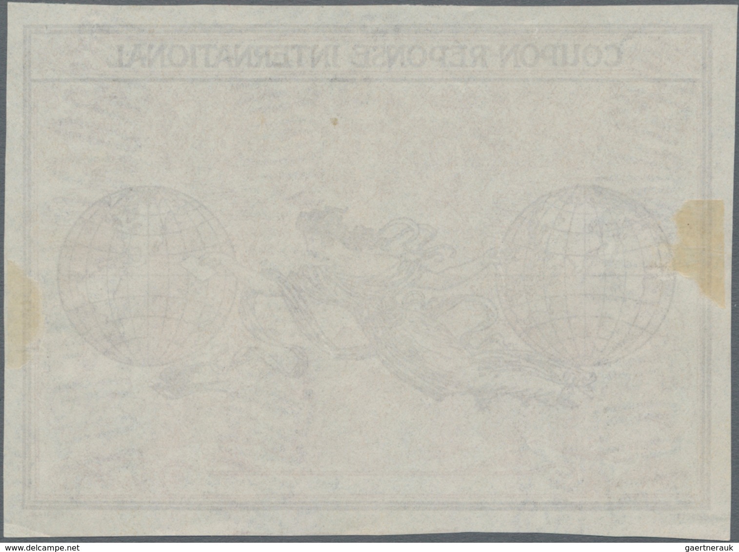 Thematik: I.A.S. / Intern. Reply Coupons: 1906. Essay For International Reply Coupon (Rome Type), Re - Unclassified