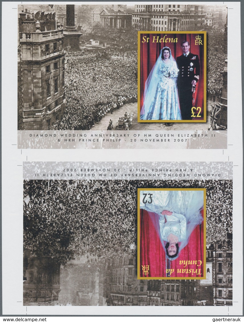 Thematik: Königtum, Adel / Royalty, Nobility: 2007, ST. HELENA And TRISTAN DA CUNHA: Diamond Wedding - Royalties, Royals