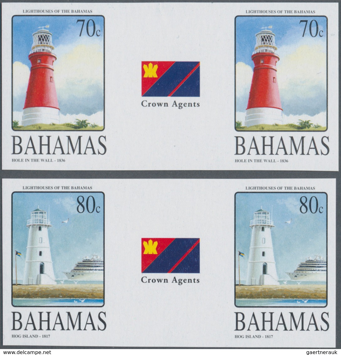 Thematik: Leuchttürme / Lighthouses: 2004, BAHAMAS: Lighthouses Complete Set Of Five (Elbow Reef, Gr - Leuchttürme