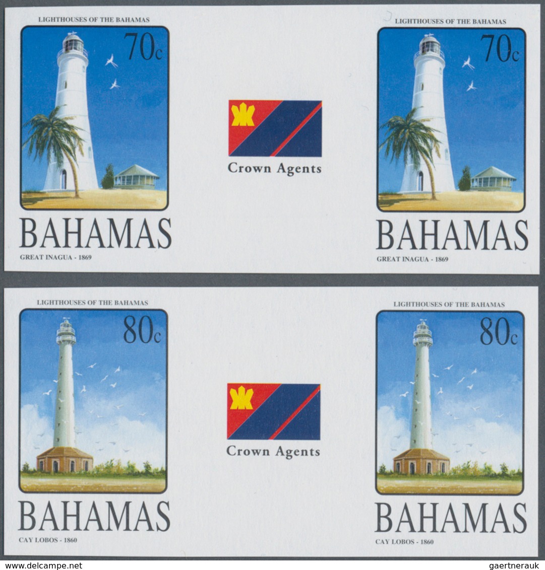 Thematik: Leuchttürme / Lighthouses: 2004, BAHAMAS: Lighthouses Complete Set Of Five (Bird Rock, Cas - Leuchttürme