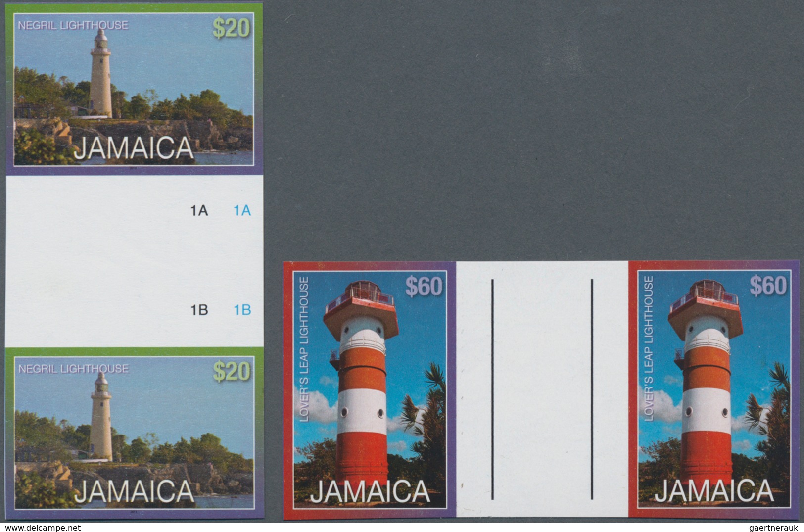 Thematik: Leuchttürme / Lighthouses: 2011, JAMAICA: Lighthouses Complete Set Of Four (Negril, Morant - Leuchttürme