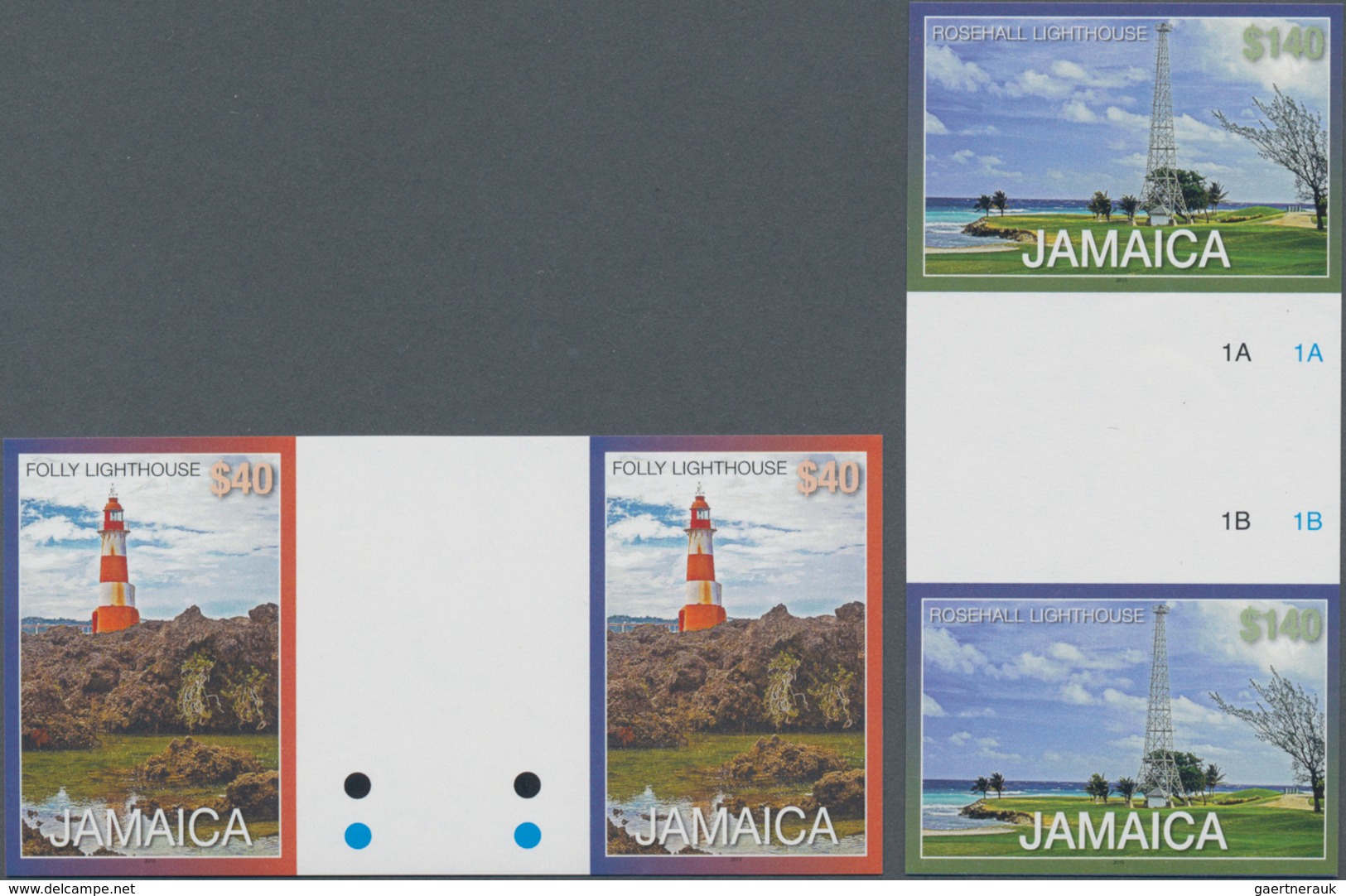 Thematik: Leuchttürme / Lighthouses: 2016, JAMAICA: Lighthouses Complete Set Of Four (Folly, Rosehal - Leuchttürme