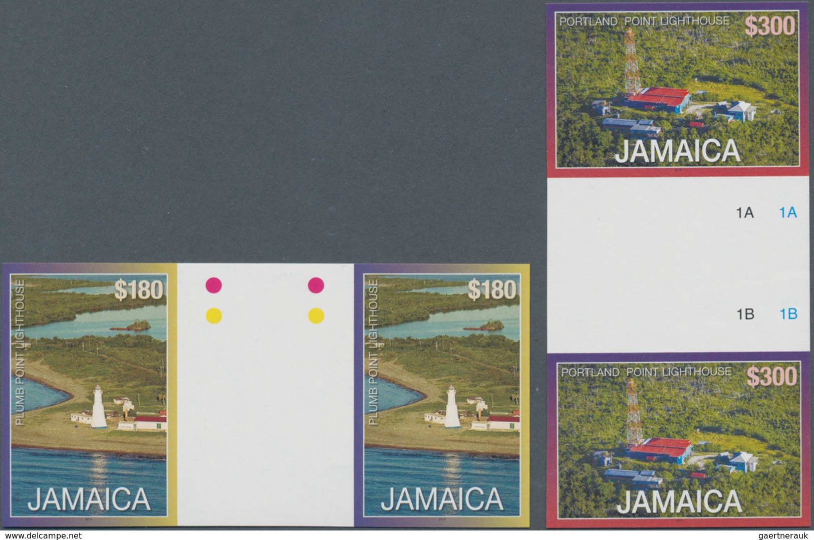 Thematik: Leuchttürme / Lighthouses: 2016, JAMAICA: Lighthouses Complete Set Of Four (Folly, Rosehal - Leuchttürme