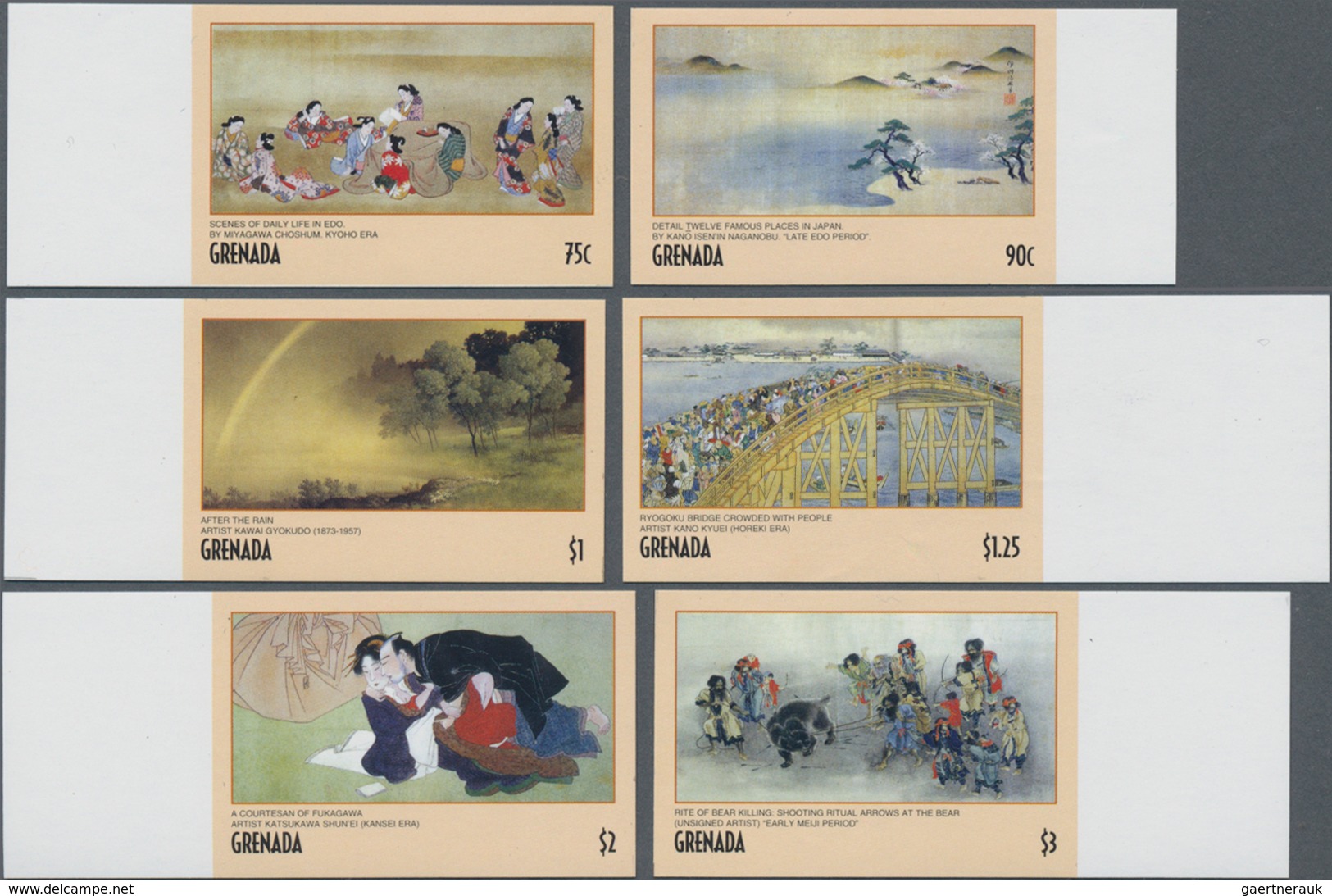 Thematik: Malerei, Maler / Painting, Painters: 2001, GRENADA: Philanippon '01 'Japanese Paintings An - Sonstige & Ohne Zuordnung