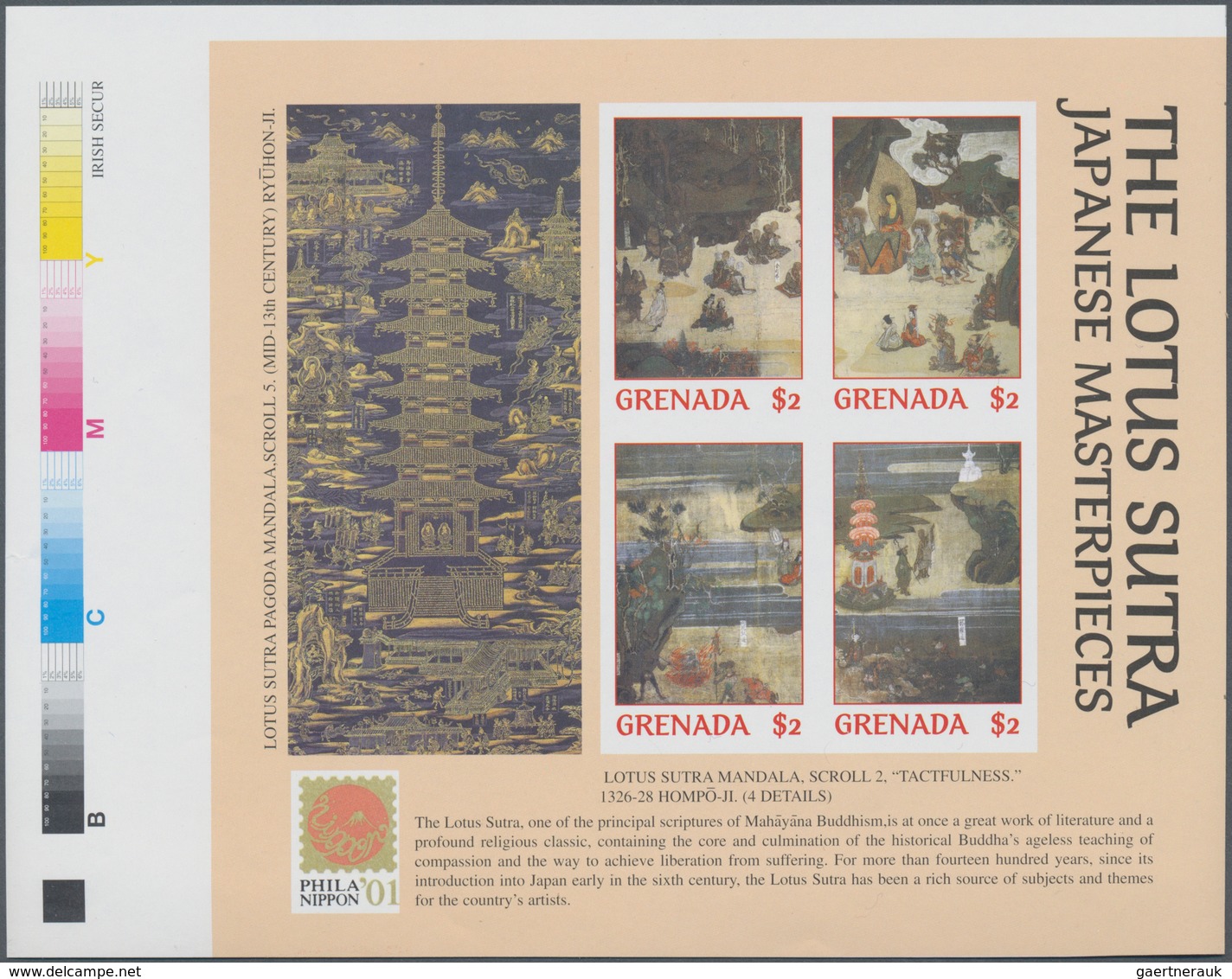 Thematik: Malerei, Maler / painting, painters: 2001, GRENADA: Philanippon '01 'Japanese paintings an