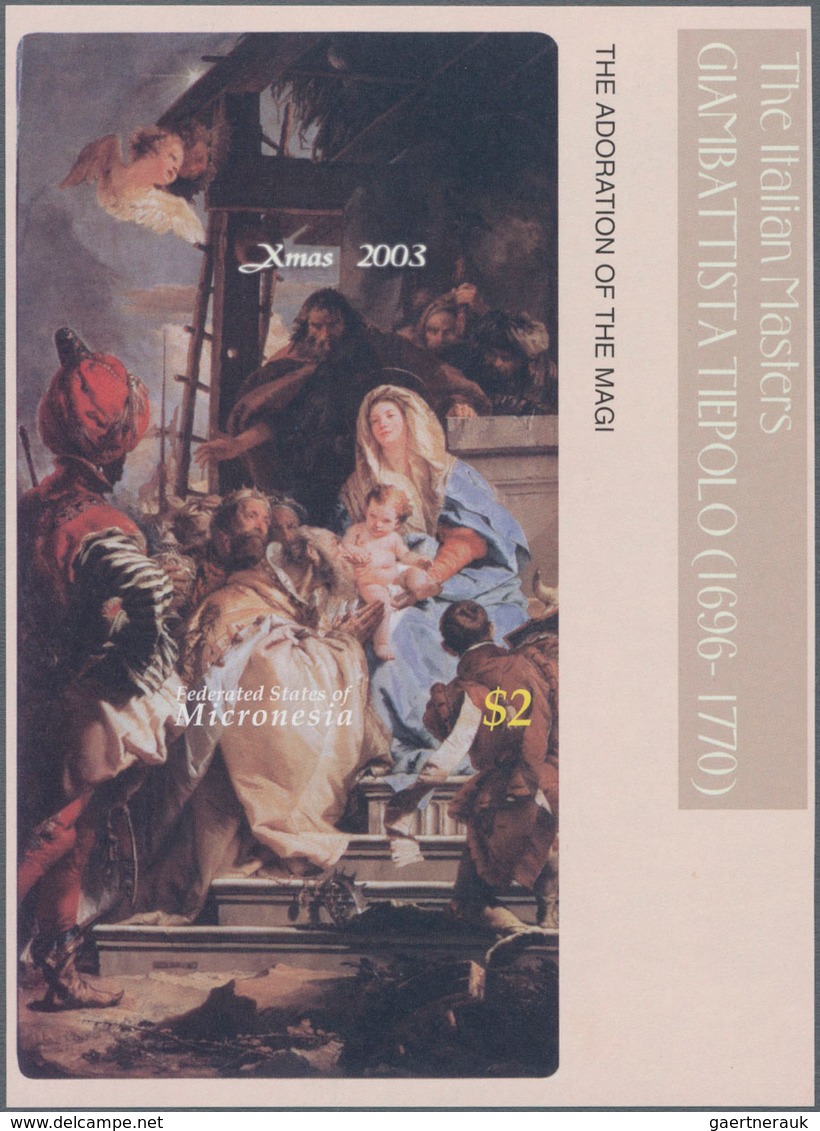 Thematik: Malerei, Maler / Painting, Painters: 2003, MICRONESIA: Christmas 'paintings From Da Vinci, - Sonstige & Ohne Zuordnung