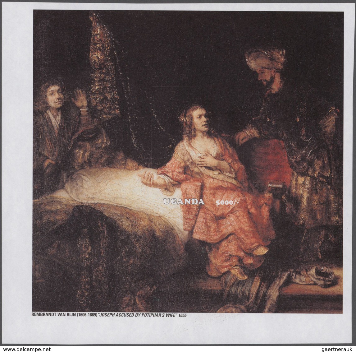 Thematik: Malerei, Maler / Painting, Painters: 2003, UGANDA: Rembrandt Paintings Complete IMPERFORAT - Other & Unclassified