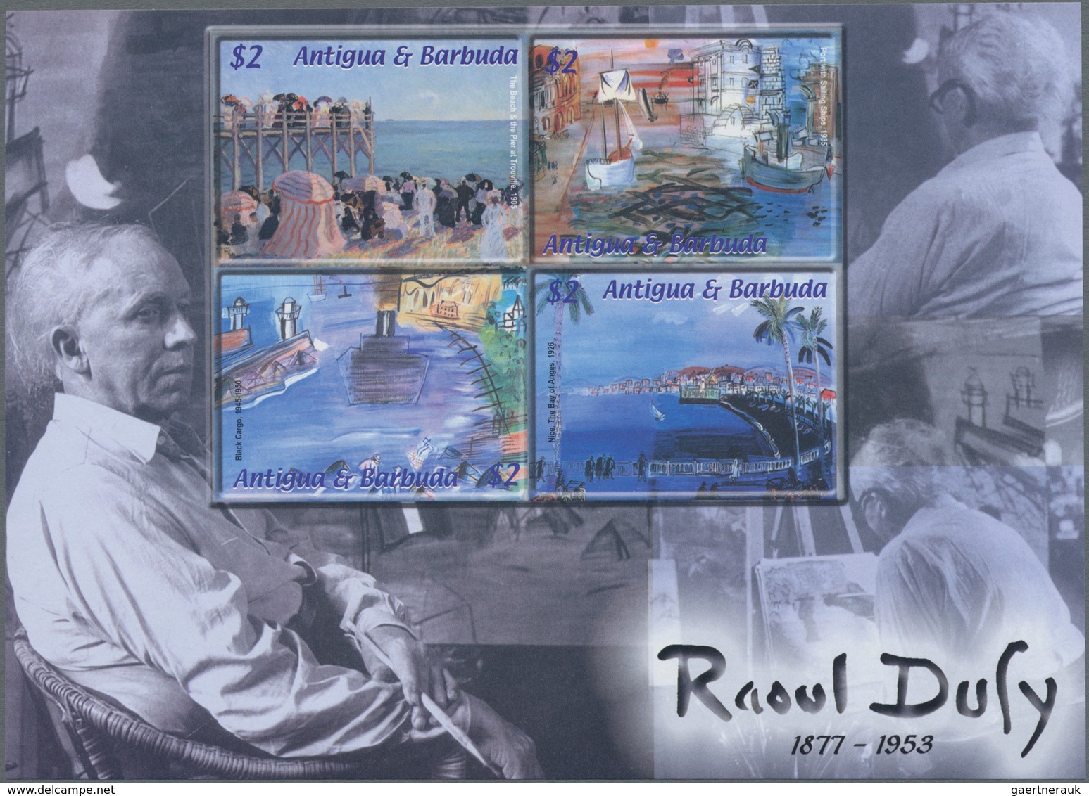 Thematik: Malerei, Maler / Painting, Painters: 2003, Antigua & Barbuda. IMPERFORATE Miniature Sheet - Autres & Non Classés