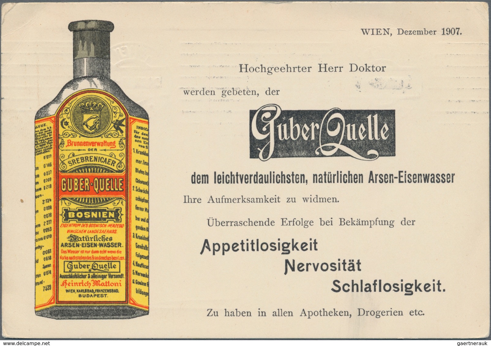 Thematik: Medizin, Gesundheit / medicine, health: 1906/1907, Austria. Set of 5 private postal card 3