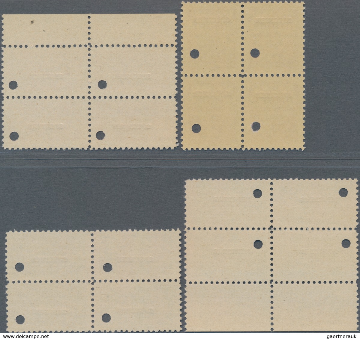 Thematik: Medizin, Gesundheit / Medicine, Health: 1940/1945 (ca.), PERU: Four Revenue Stamps 'TIMBRE - Medizin