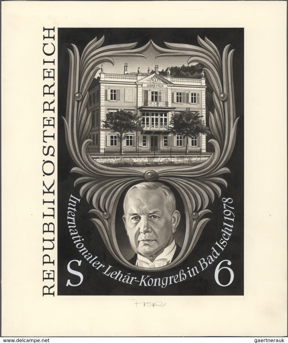 Thematik: Musik-Komponisten / Music-composers: 1978. Original-Gemälde Von Prof. Otto Stefferl Für Di - Music