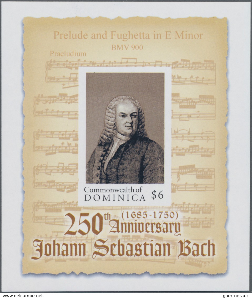 Thematik: Musik-Komponisten / Music-composers: 2000, Dominica. Imperforate Souvenir Sheet Of 1 For T - Musik