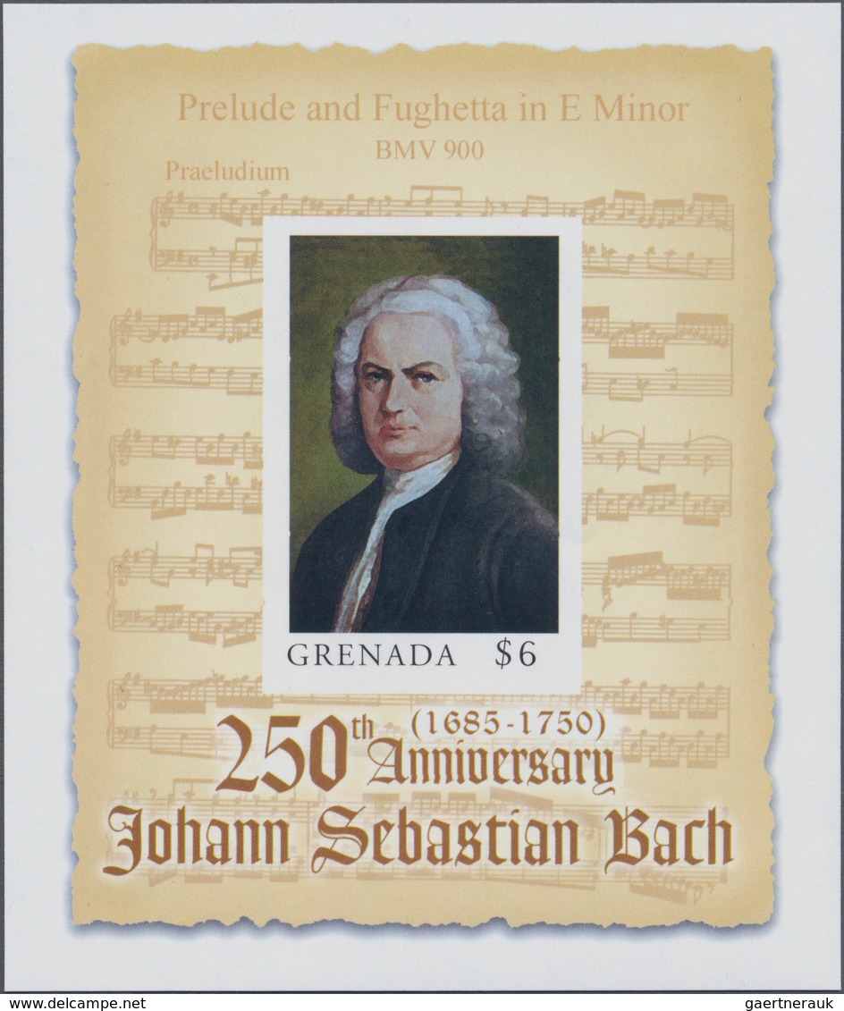 Thematik: Musik-Komponisten / Music-composers: 2000, GRENADA: 250th Anniversary Of Johann Sebastian - Music