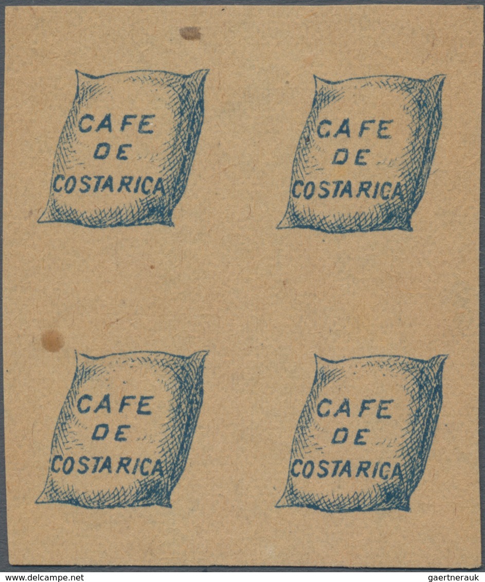 Thematik: Nahrung-Kaffee / Food-coffee: 1922, COSTA RICA: Coffee Export Complete Set Of Six With Opt - Ernährung