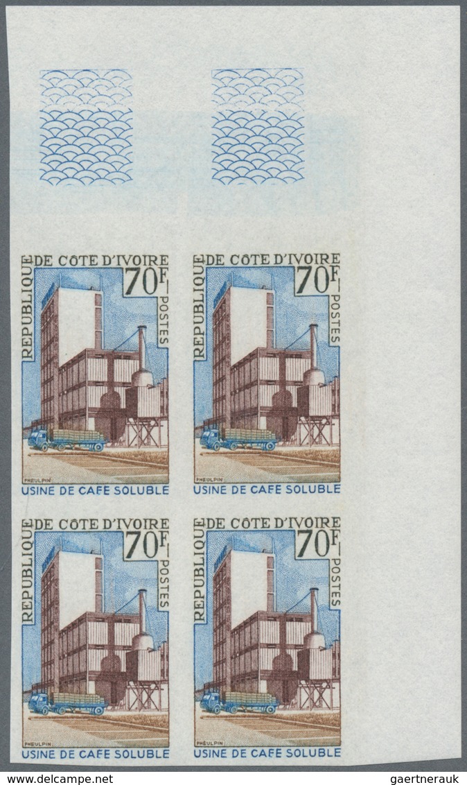 Thematik: Nahrung-Kaffee / Food-coffee: 1968, IVORY COAST: Industry Definitive Issue 70fr. 'Coffee F - Food