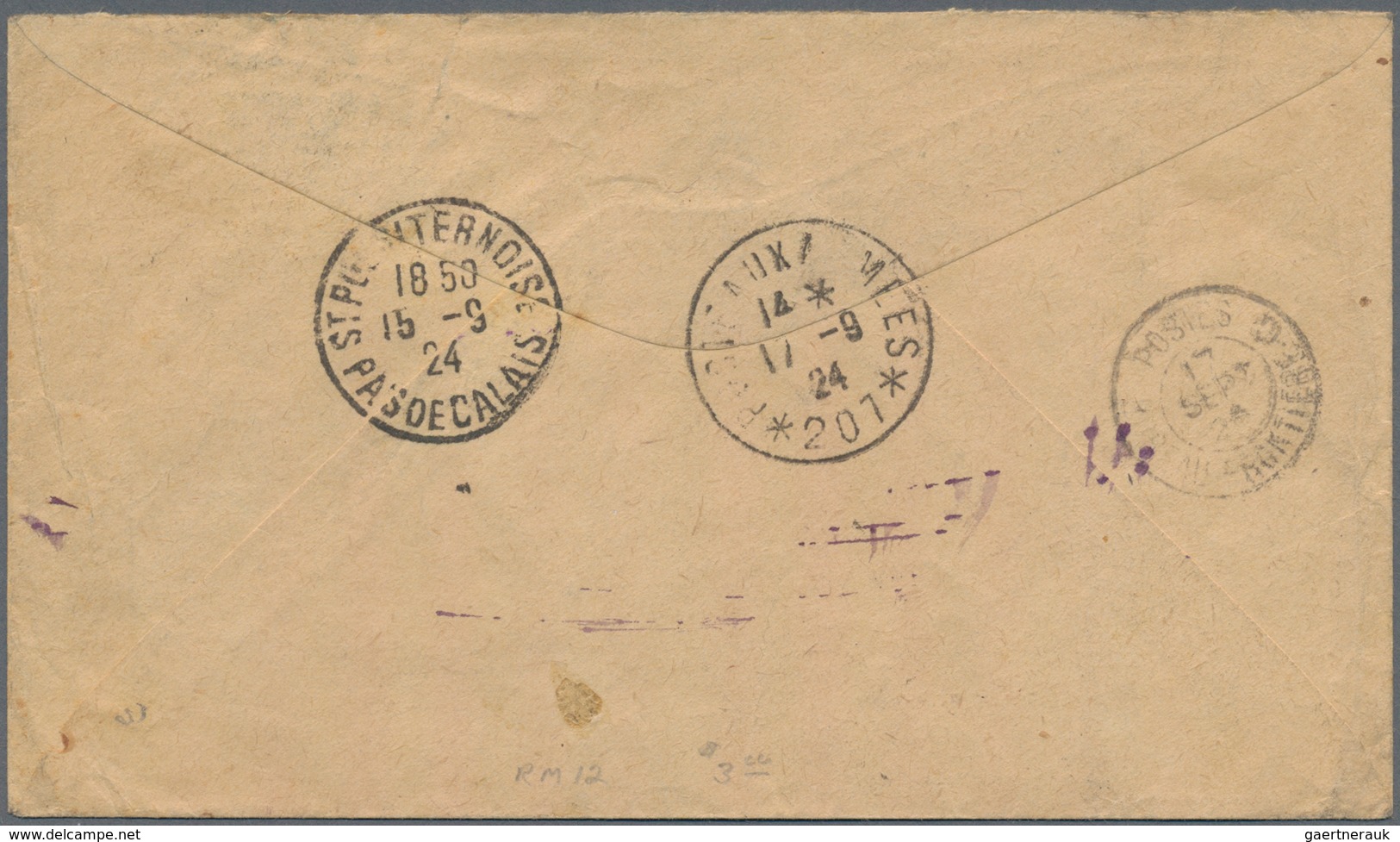 Thematik: Olympische Spiele / Olympic Games: 1924, France For Paris 1924. Registered Letter Imprinte - Other & Unclassified