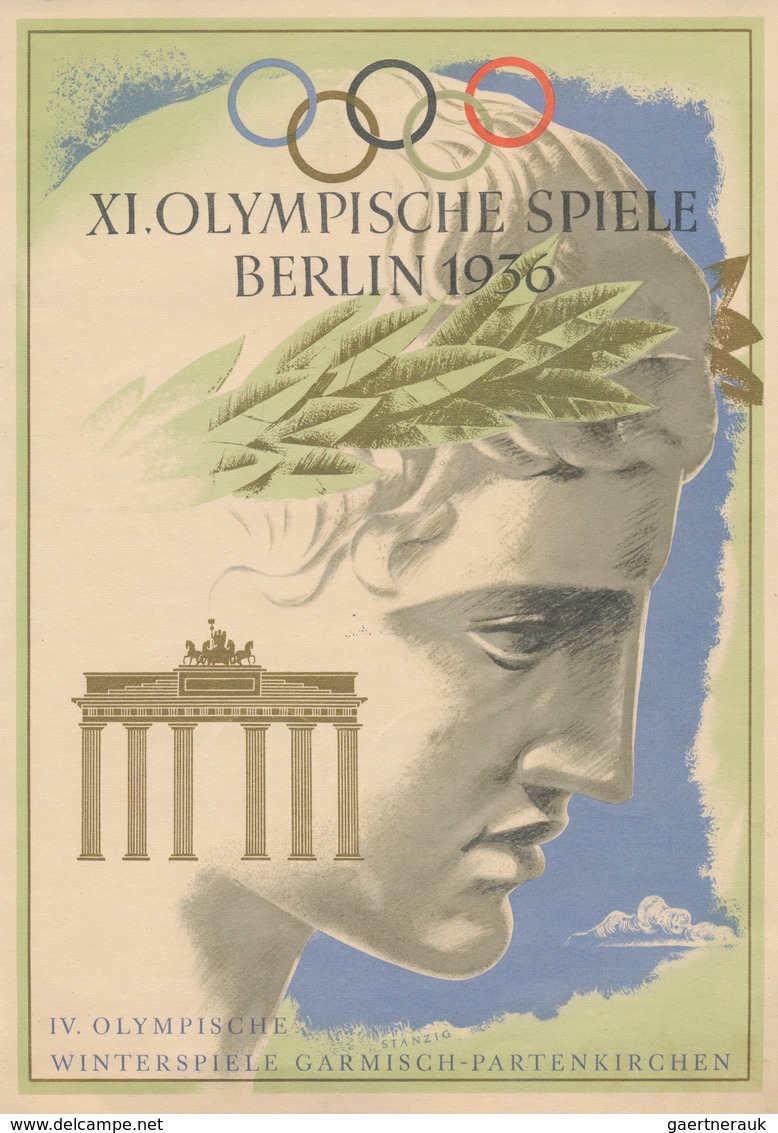 Thematik: Olympische Spiele / Olympic Games: 1936, German Reich. Impression "IV. Olympische / Winter - Other & Unclassified