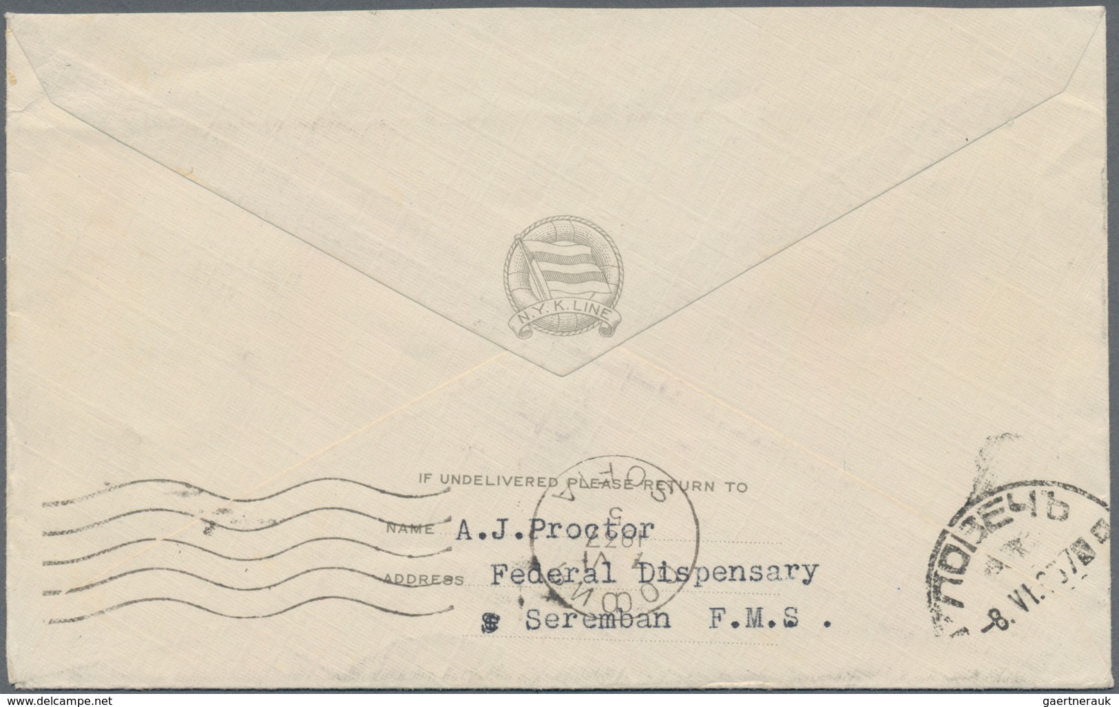 Thematik: Olympische Spiele / Olympic Games: 1937, Japanese Ship Mail. Ad Cover "XII OLYMPIAD / TOKY - Other & Unclassified