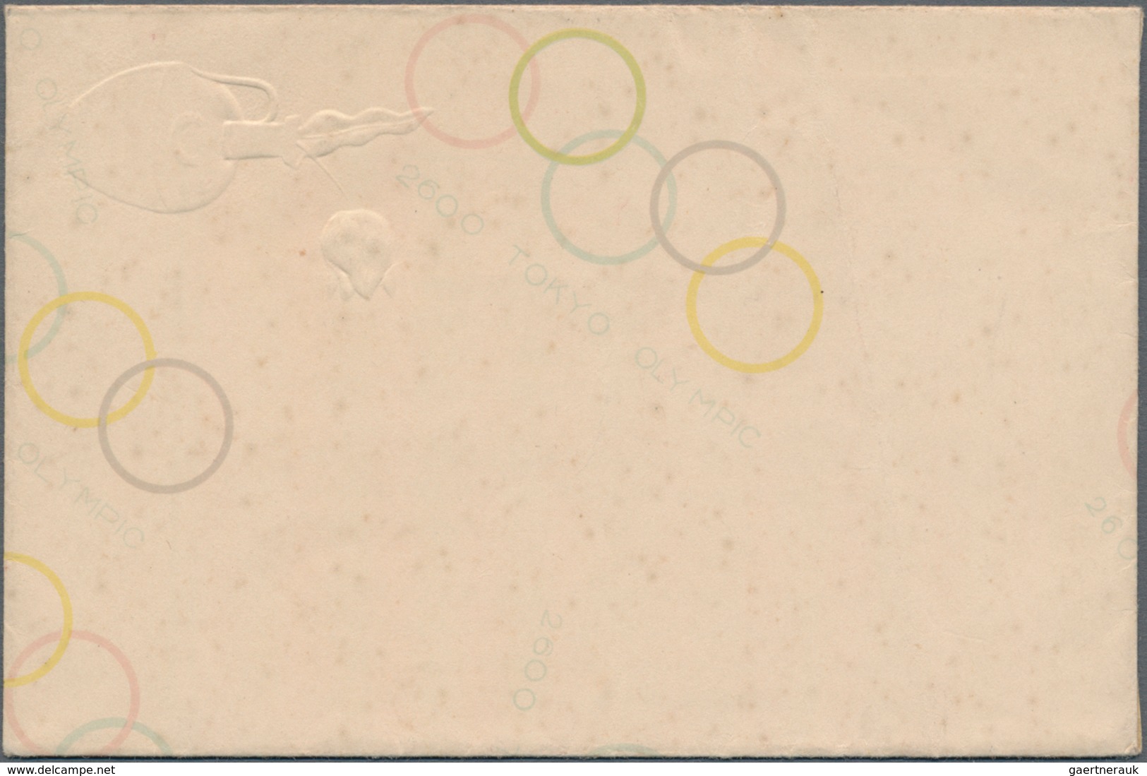 Thematik: Olympische Spiele / Olympic Games: 1937, XII Olympiad Tokyo 1940: Mint Illustrated Envelop - Other & Unclassified