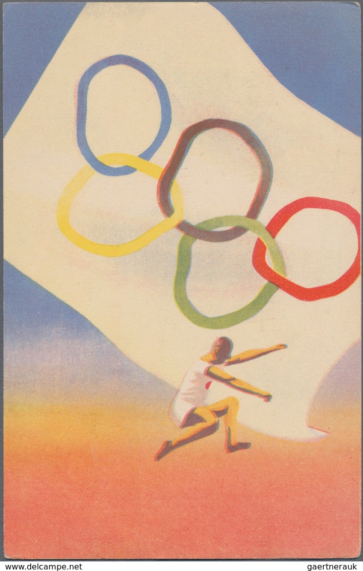 Thematik: Olympische Spiele / Olympic Games: 1940, Tokyo Olympic Summer Games, Four New Year Cards W - Sonstige & Ohne Zuordnung