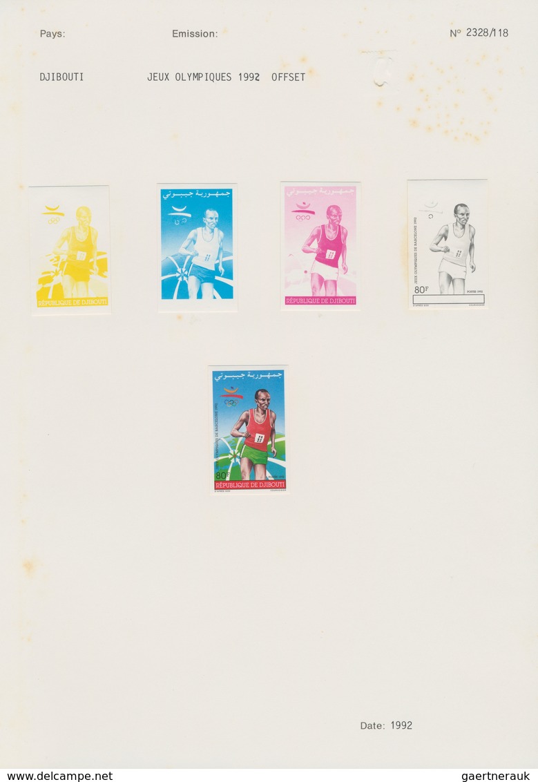 Thematik: Olympische Spiele / Olympic Games: 1992/1996, African Countries. Lot Containing Progressiv - Other & Unclassified