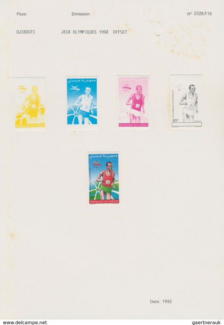 Thematik: Olympische Spiele / Olympic Games: 1992/1996, African Countries. Lot Containing Progressiv - Sonstige & Ohne Zuordnung