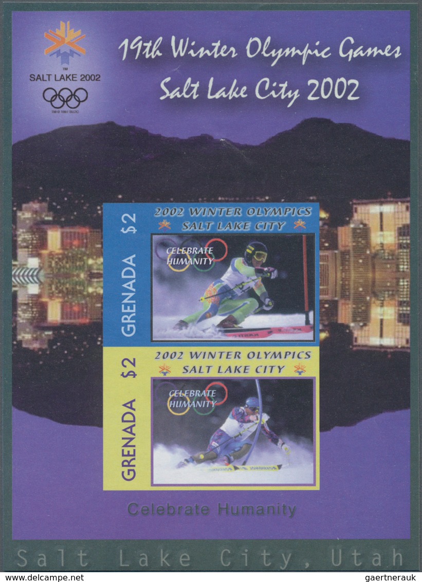 Thematik: Olympische Spiele / Olympic Games: 2002, GRENADA: Winter Olympics Salt Lake City Complete - Sonstige & Ohne Zuordnung