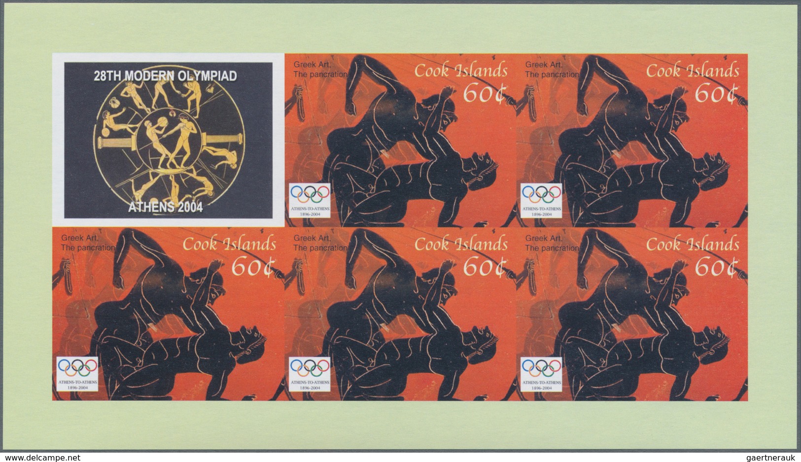 Thematik: Olympische Spiele / Olympic Games: 2004, COOK ISLANDS: Summer Olympics Athens Complete Set - Sonstige & Ohne Zuordnung
