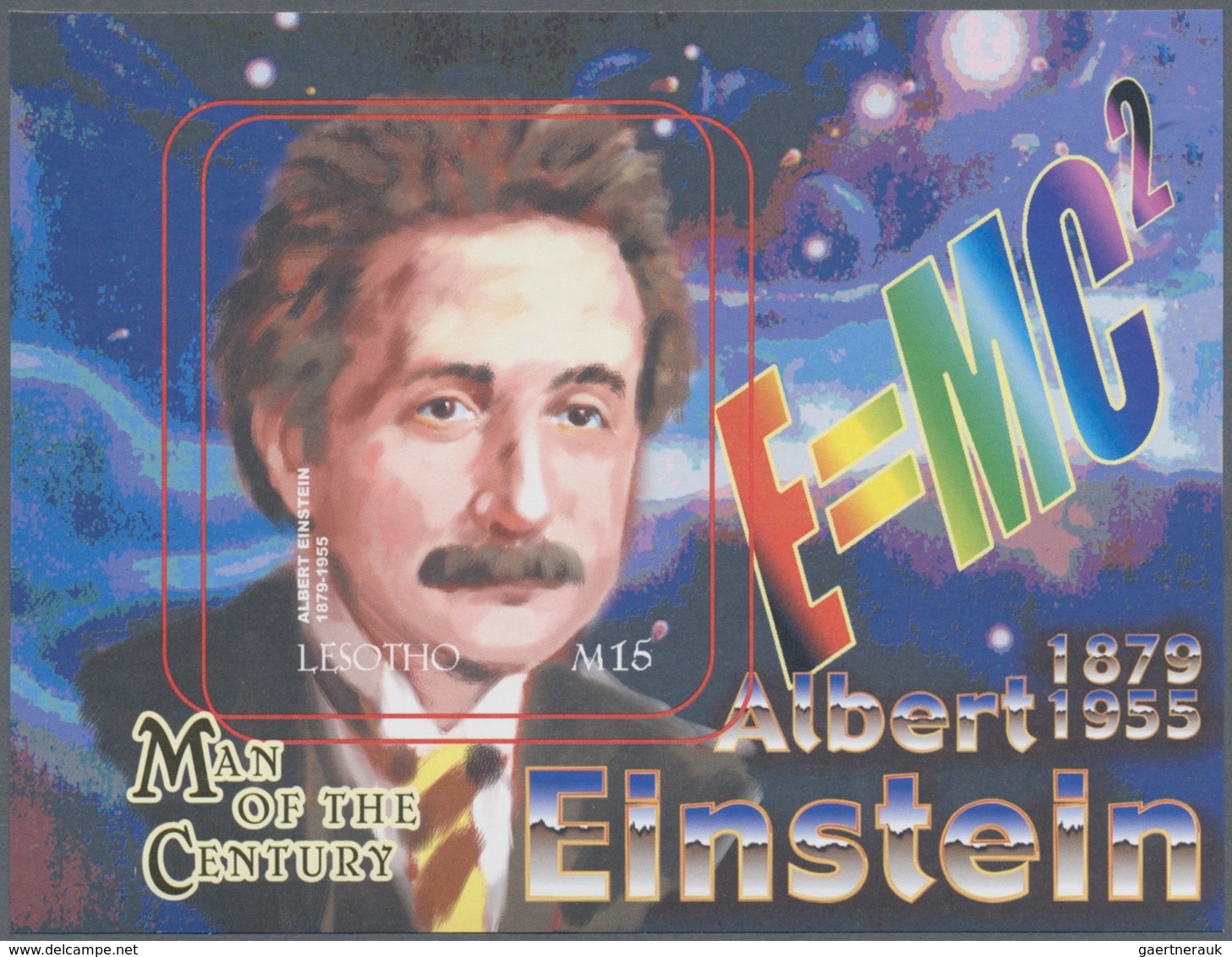 Thematik: Persönlichkeiten - Einstein / Personalities - Einstein: 2000, Lesotho. Imperforate Souveni - Albert Einstein
