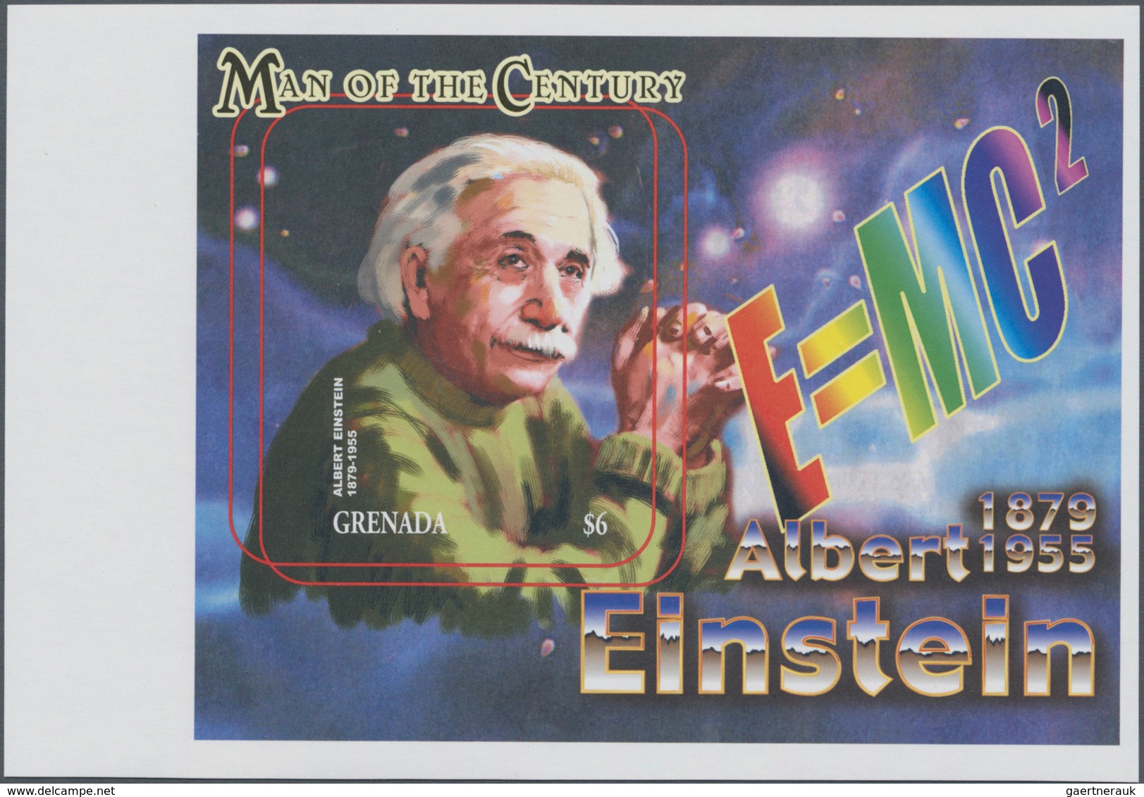 Thematik: Persönlichkeiten - Einstein / Personalities - Einstein: 2000, GRENADA: Man Of The Century - Albert Einstein