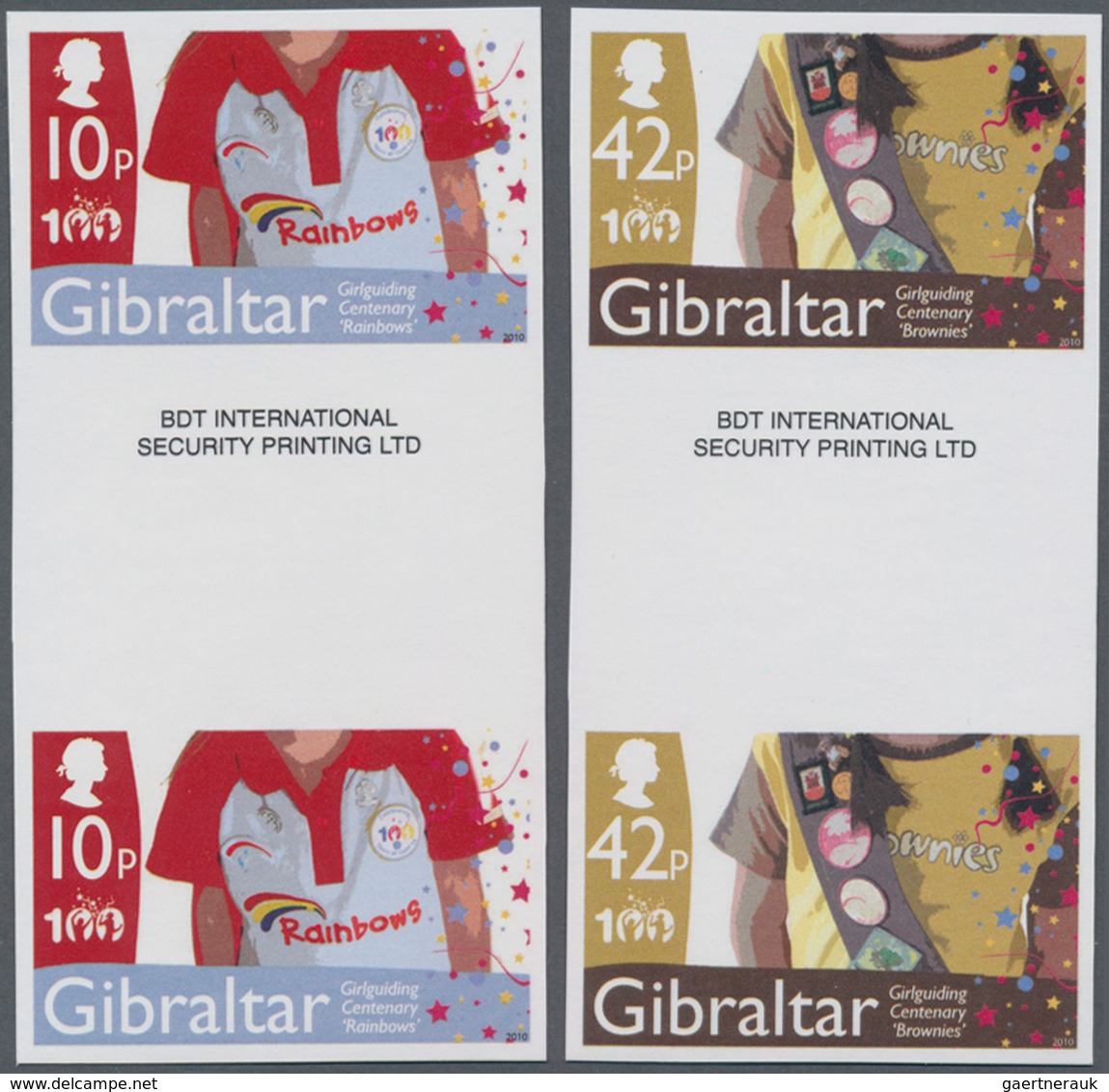 Thematik: Pfadfinder / Boy Scouts: 2010, GIBRALTAR: Centenary Of Girl Guides Complete Set Of Four (d - Other & Unclassified