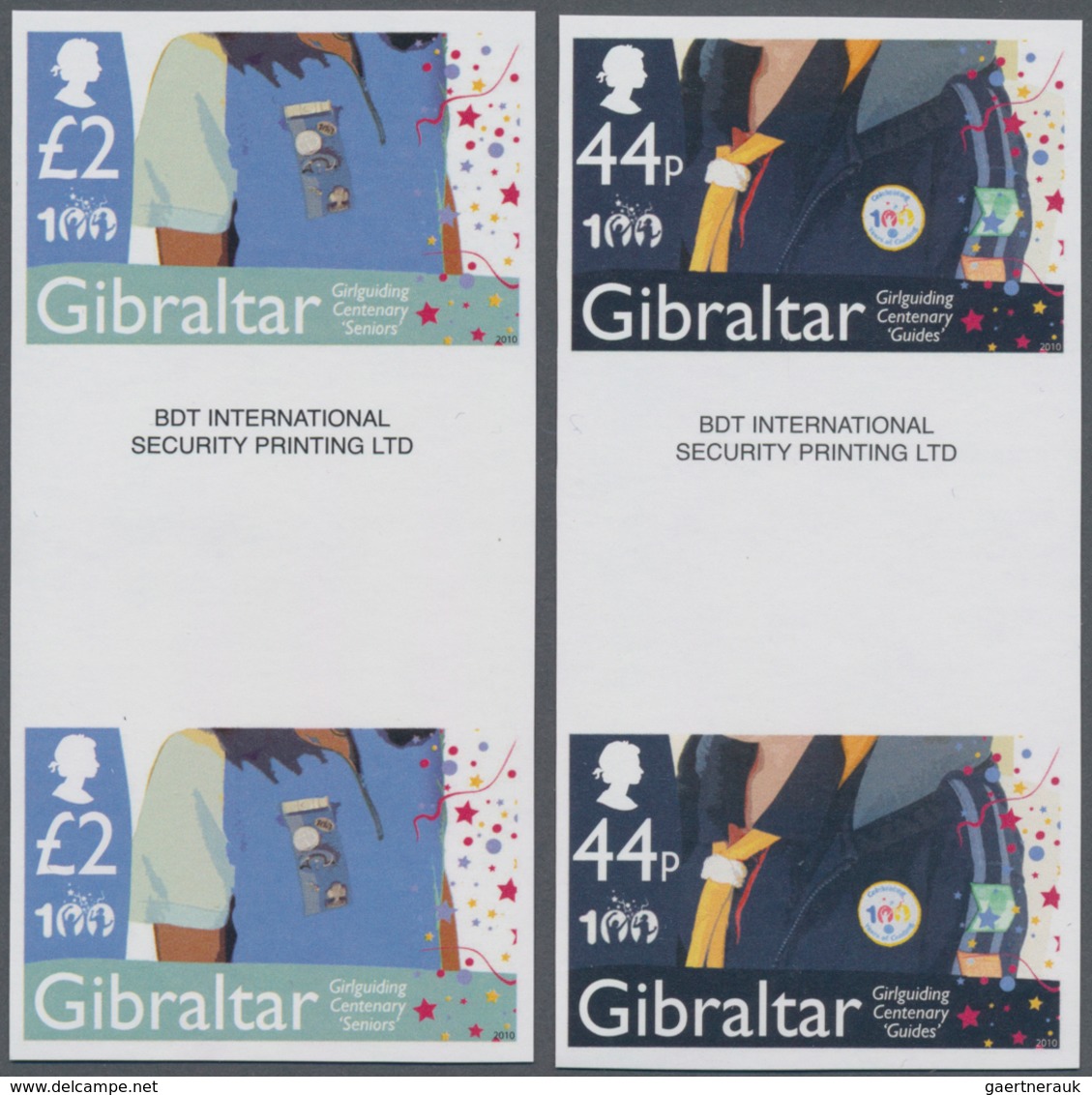 Thematik: Pfadfinder / Boy Scouts: 2010, GIBRALTAR: Centenary Of Girl Guides Complete Set Of Four (d - Sonstige & Ohne Zuordnung