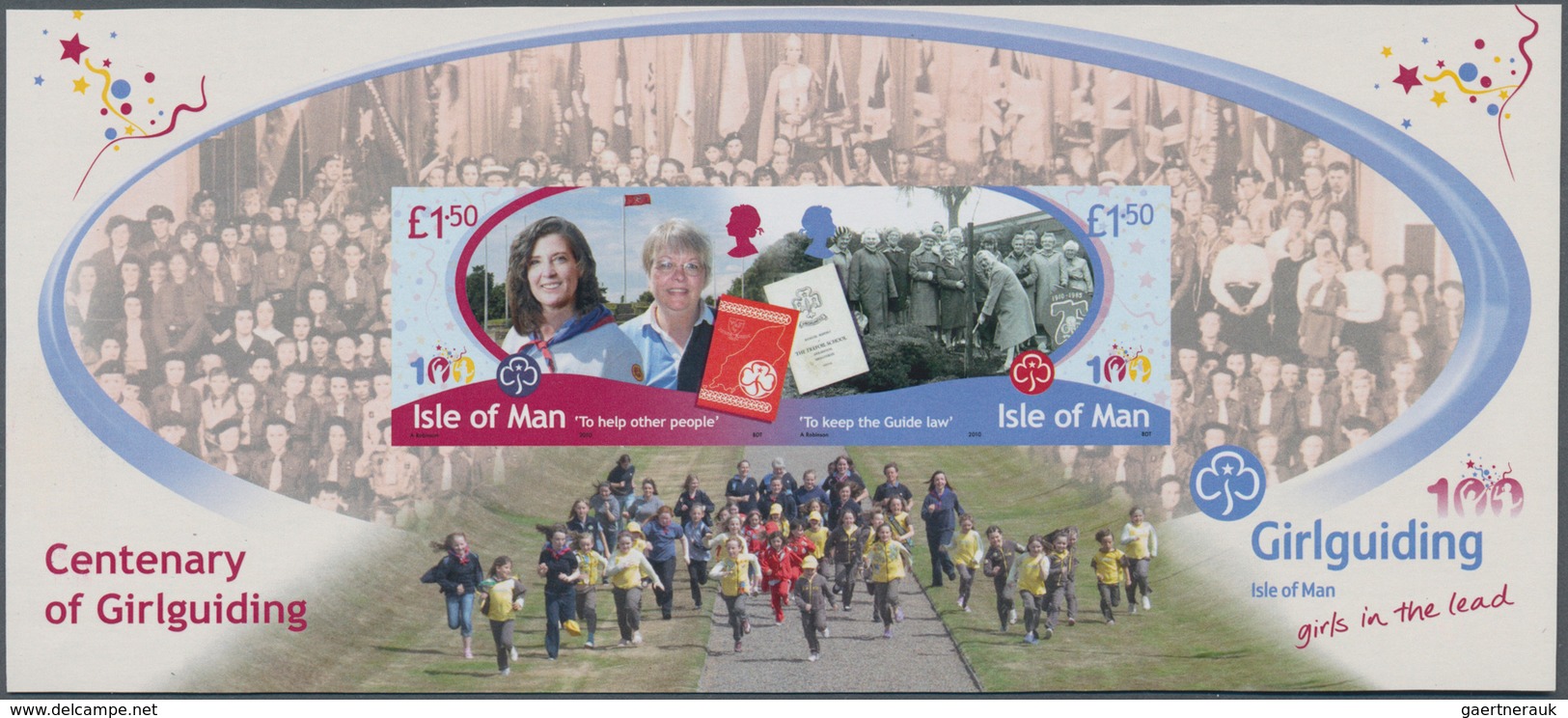 Thematik: Pfadfinder / Boy Scouts: 2010, Isle Of Man. IMPERFORATE Souvenir Sheet Of 2 For The Issue - Sonstige & Ohne Zuordnung