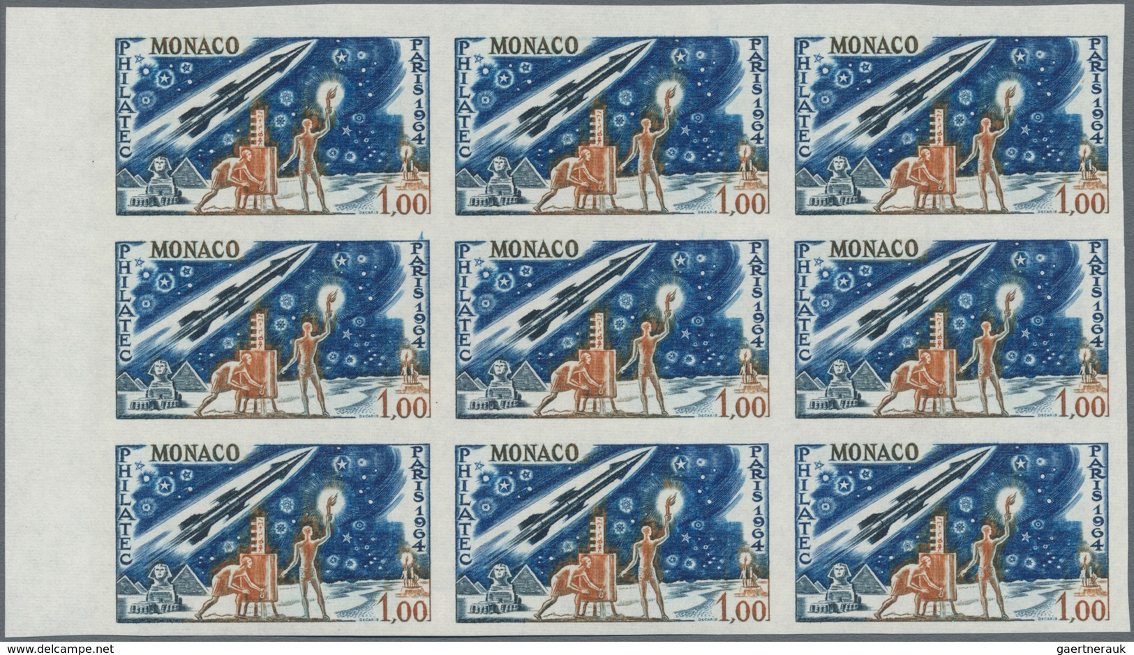 Thematik: Raumfahrt / Astronautics: 1964, MONACO: International Stamp Exhibition PHILATEC Paris 1.00 - Sonstige & Ohne Zuordnung