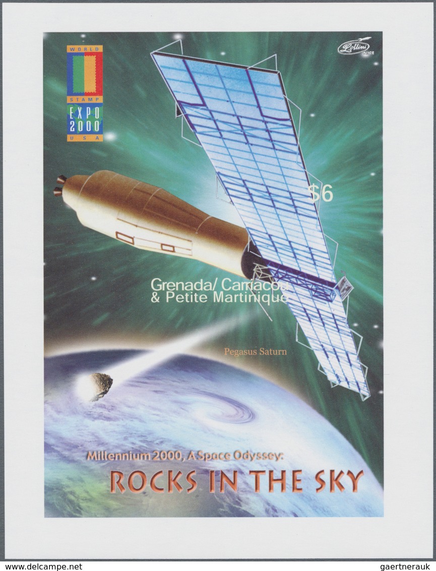 Thematik: Raumfahrt / Astronautics: 2000, GRENADA-CARRIACOU: World Stamp Expo 2000 In Anaheim/Califo - Other & Unclassified
