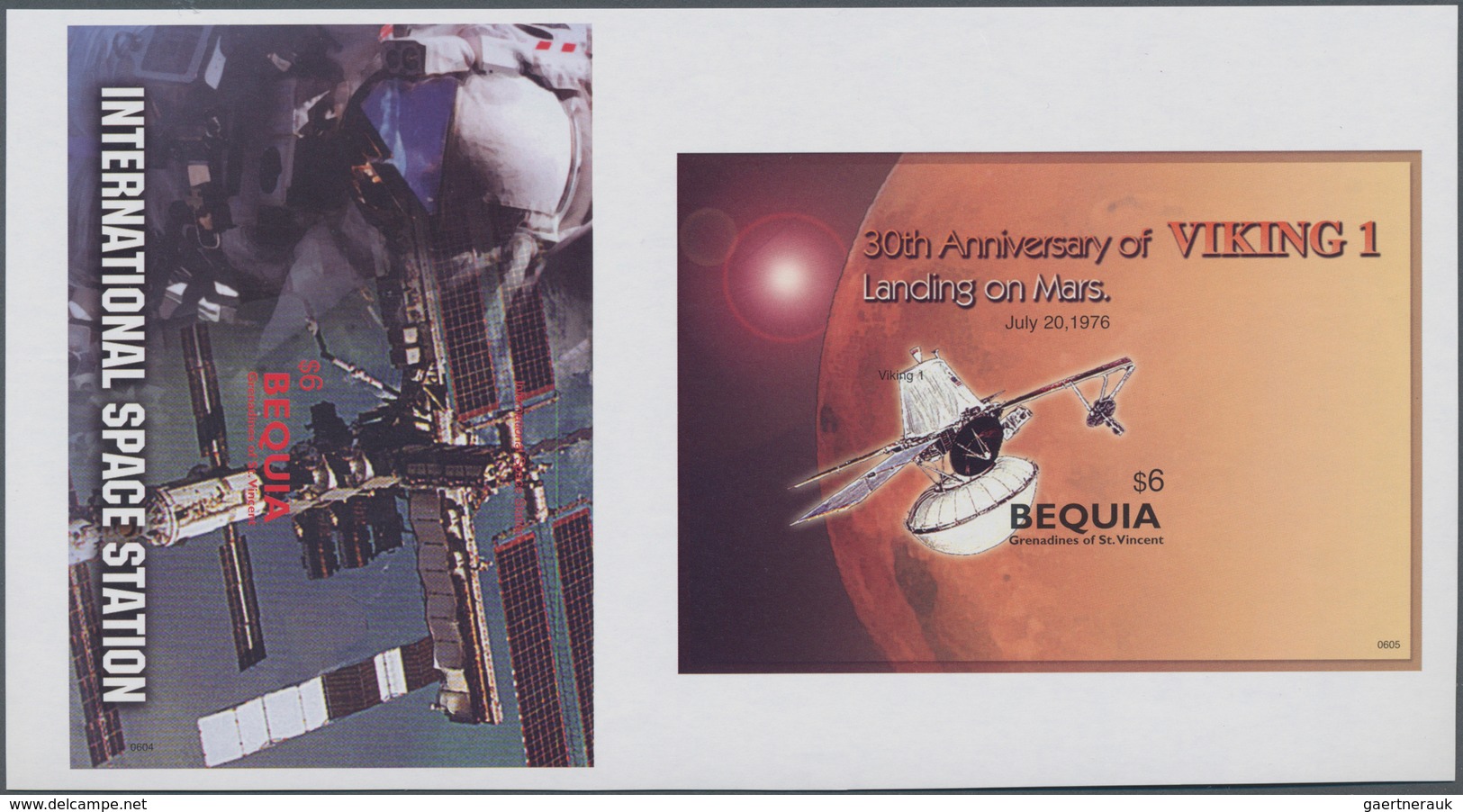 Thematik: Raumfahrt / Astronautics: 2006, ST. VINCENT-BEQUIA: Spaxce Exploration Set Of Two Differen - Sonstige & Ohne Zuordnung