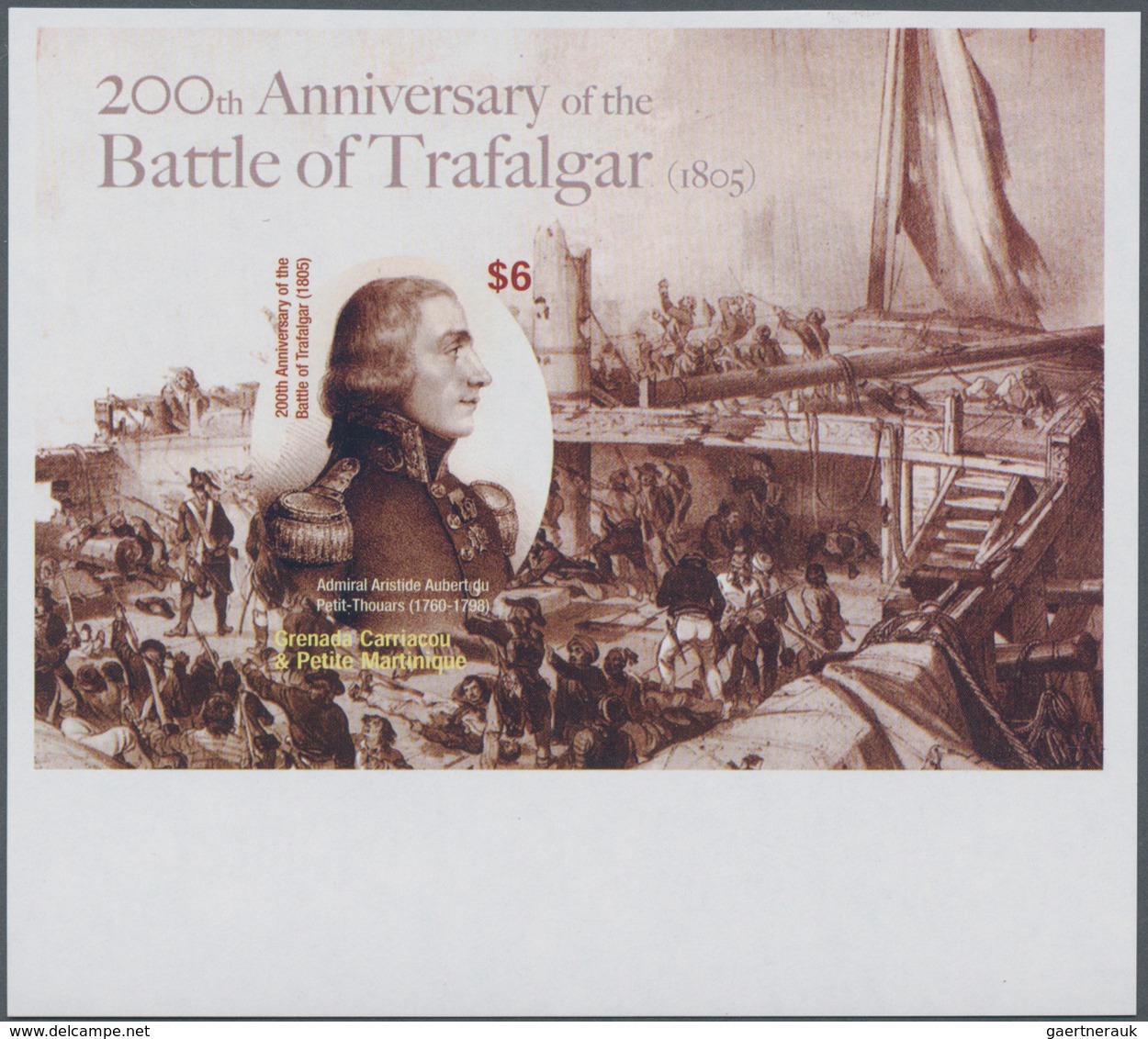 Thematik: Schiffe / Ships: 2005, GRENADA-CARRIACOU: 200th Anniversary Of The Battle Of Trafalgar Com - Ships