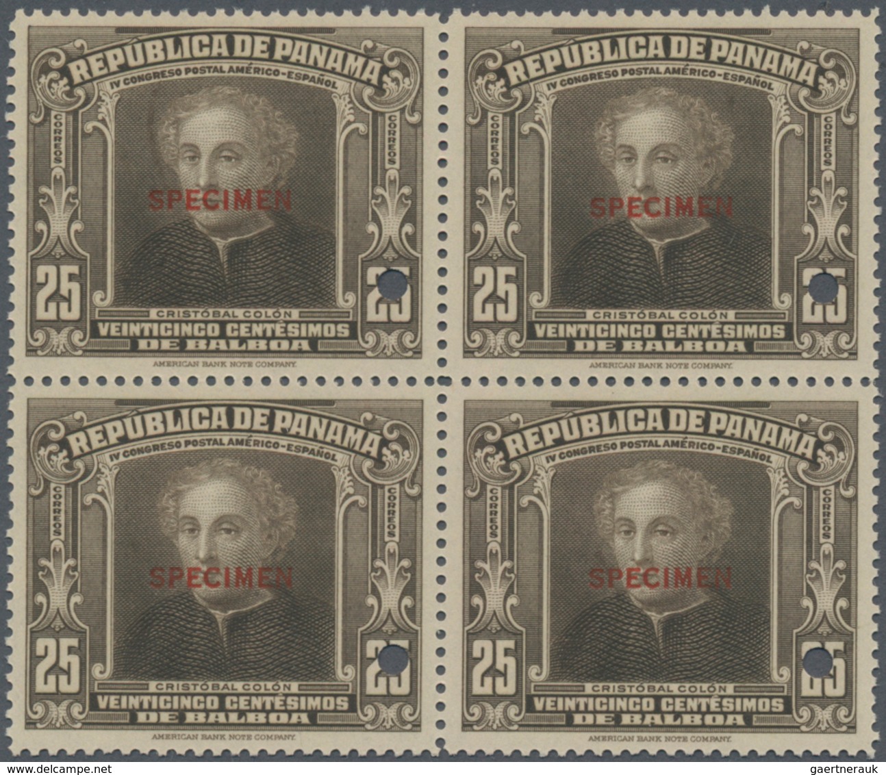 Thematik: Seefahrer, Entdecker / Sailors, Discoverers: 1936, PANAMA: 4th America-Spain Postal Congre - Explorers